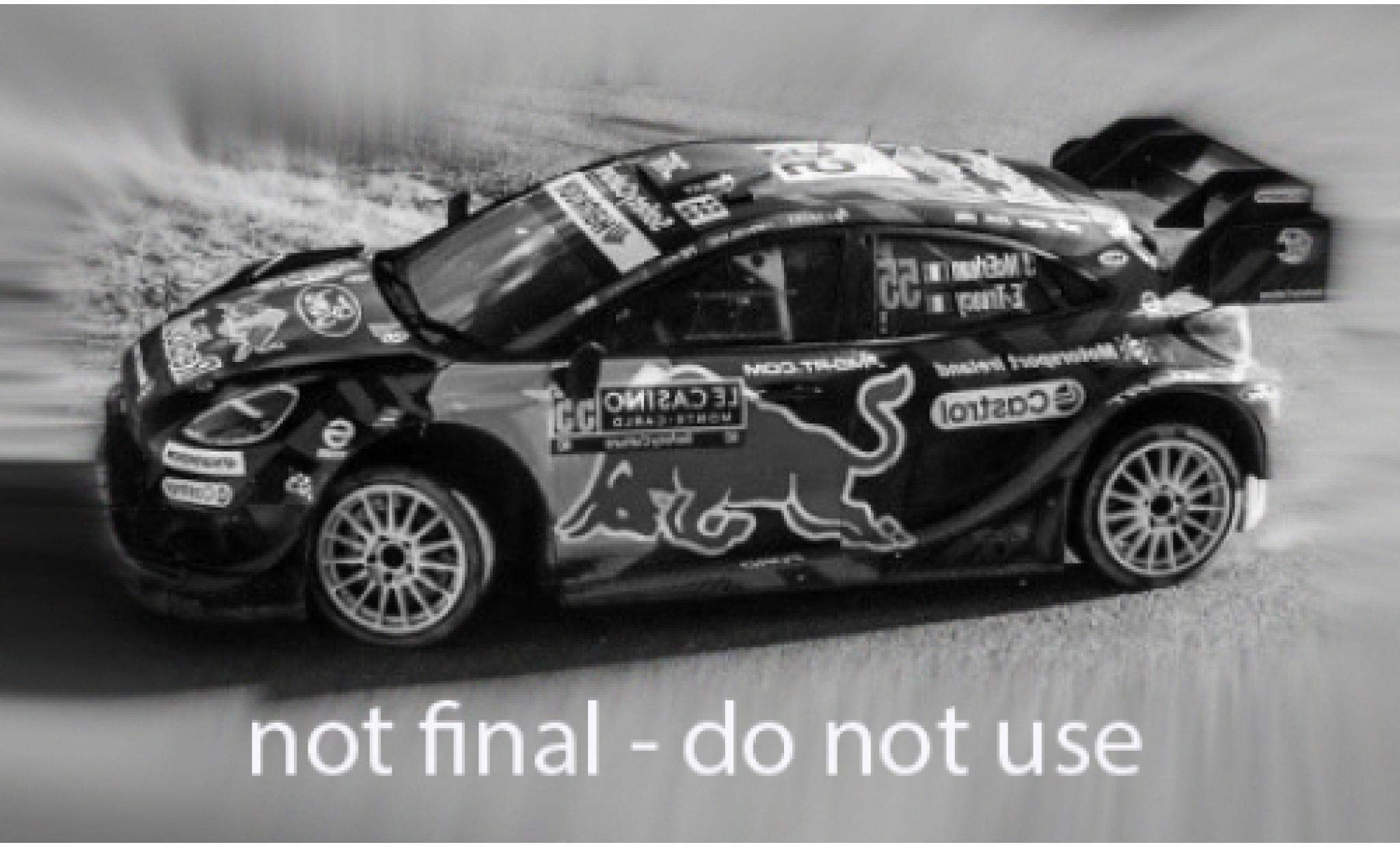 Ford Puma 1/18 IXO Rally1 WRC Rally Monte Carlo 2025 #55 1:18 diecast model cars