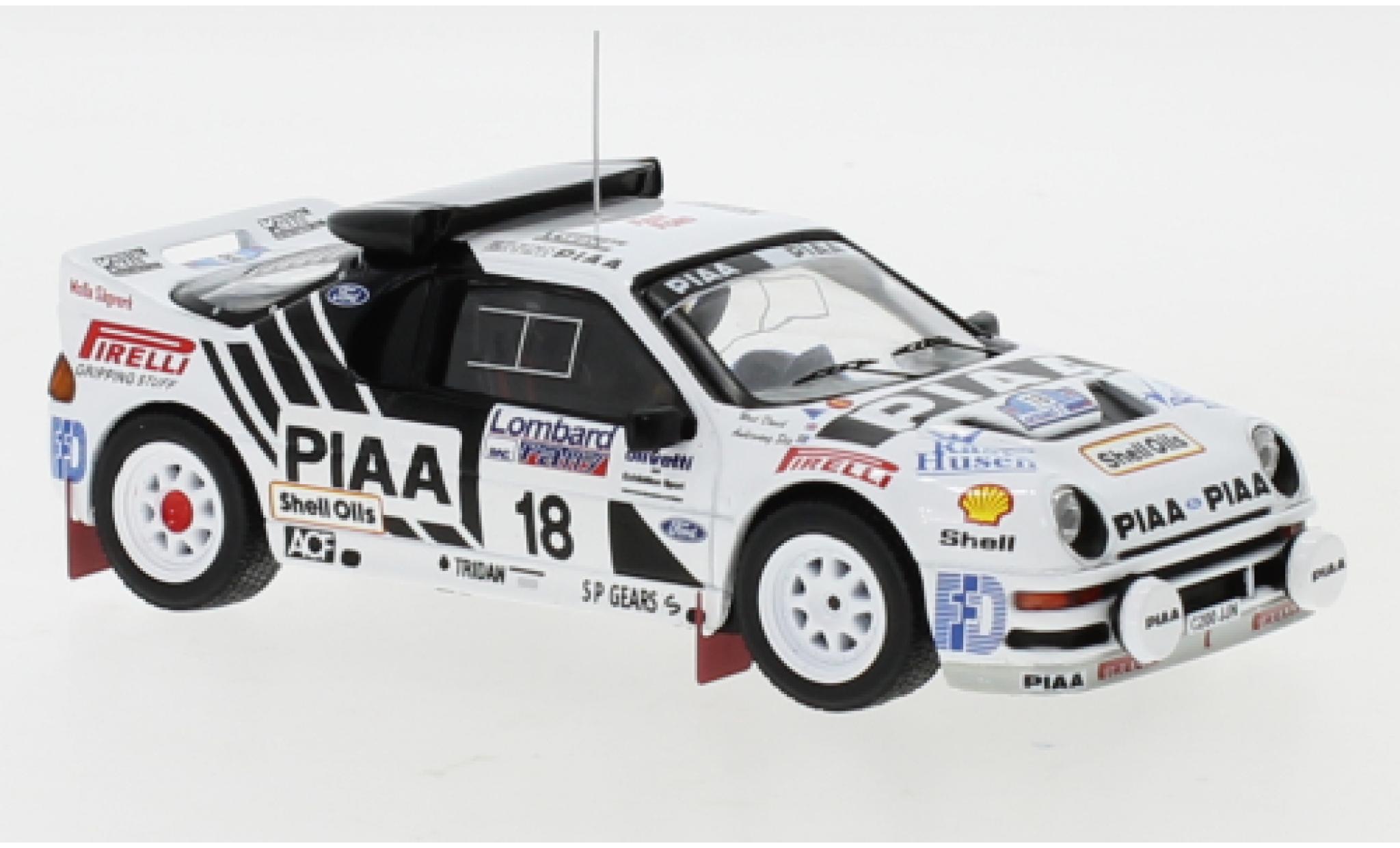 Ford RS 200 1/43 IXO RS200 No.18 Rally WM RAC Rally 1986 S.Andervang/D.West diecast model cars