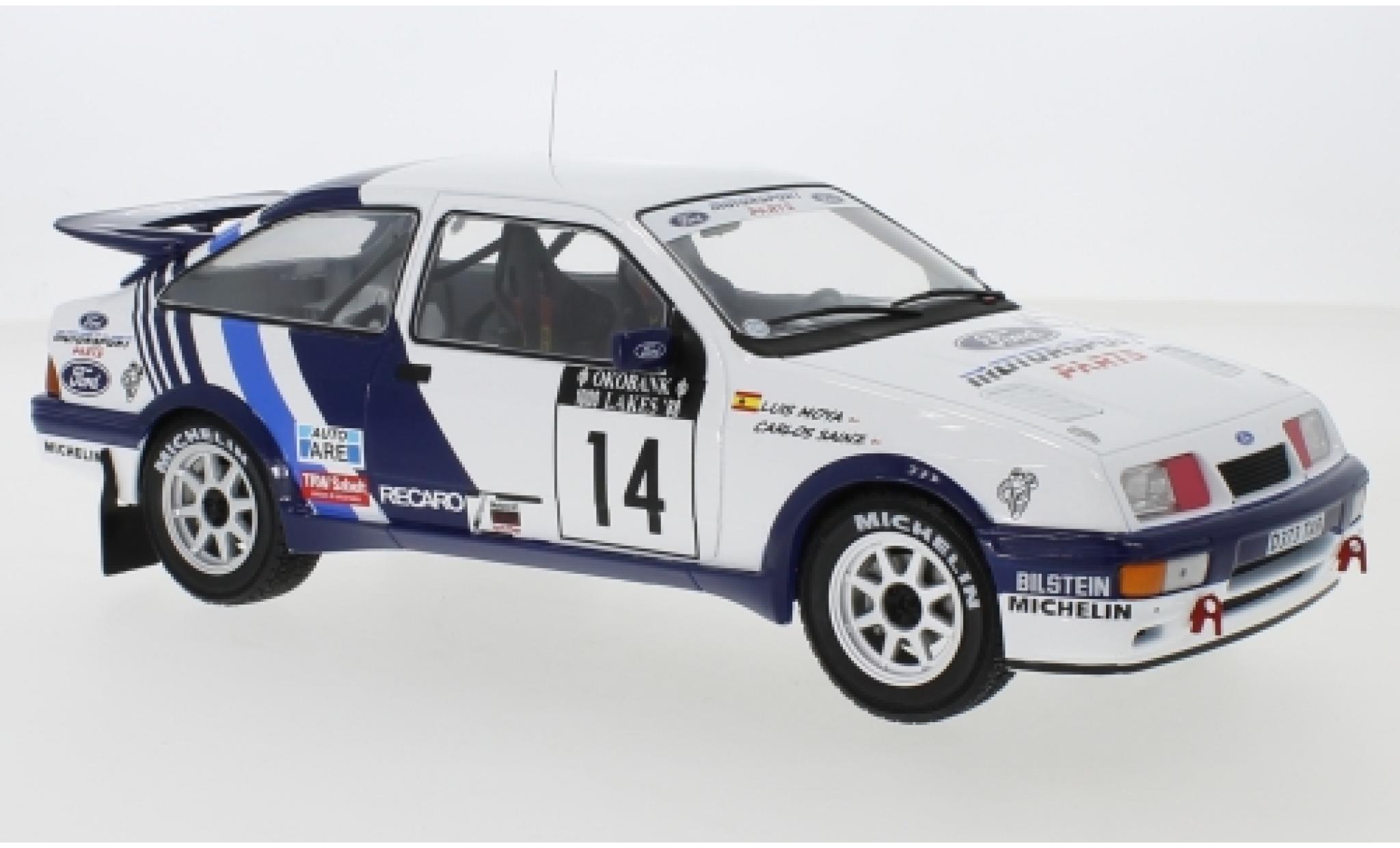 Ford Sierra 1/18 IXO RS Cosworth No.14 Rally WM 1000 Lakes Rally 1988 C.Sainz/L.Moya diecast model cars