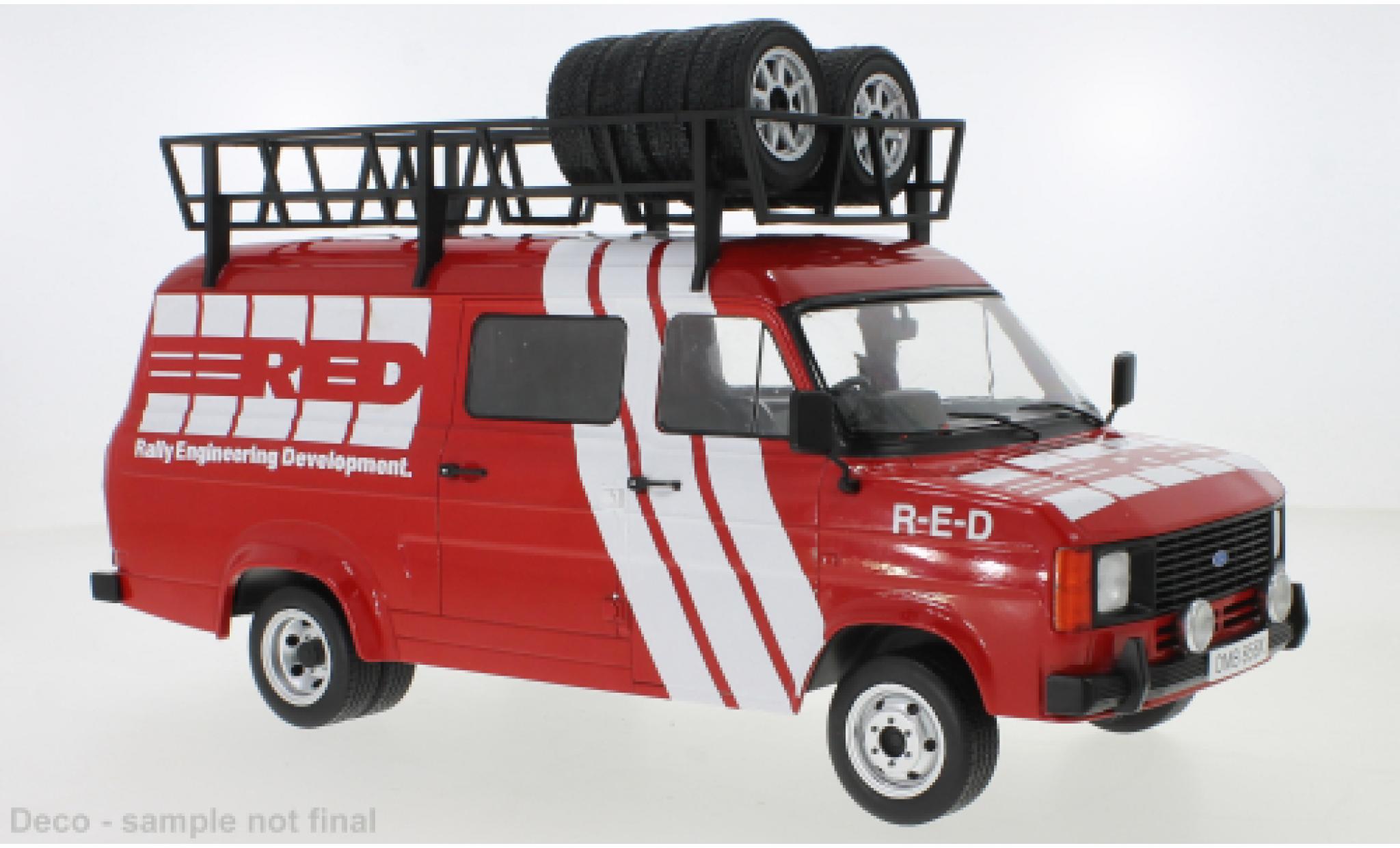 Ford Transit 1/18 IXO MK II R-E-D - Rally Engineering Development 1985 Assistance diecast model cars