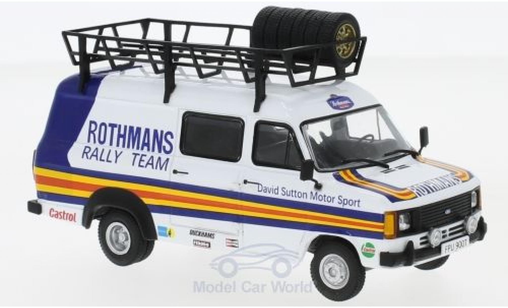 Ford Transit 1/43 IXO MKII David Sutton Motorsport Rothmans 1980 Rally Assistance diecast model cars