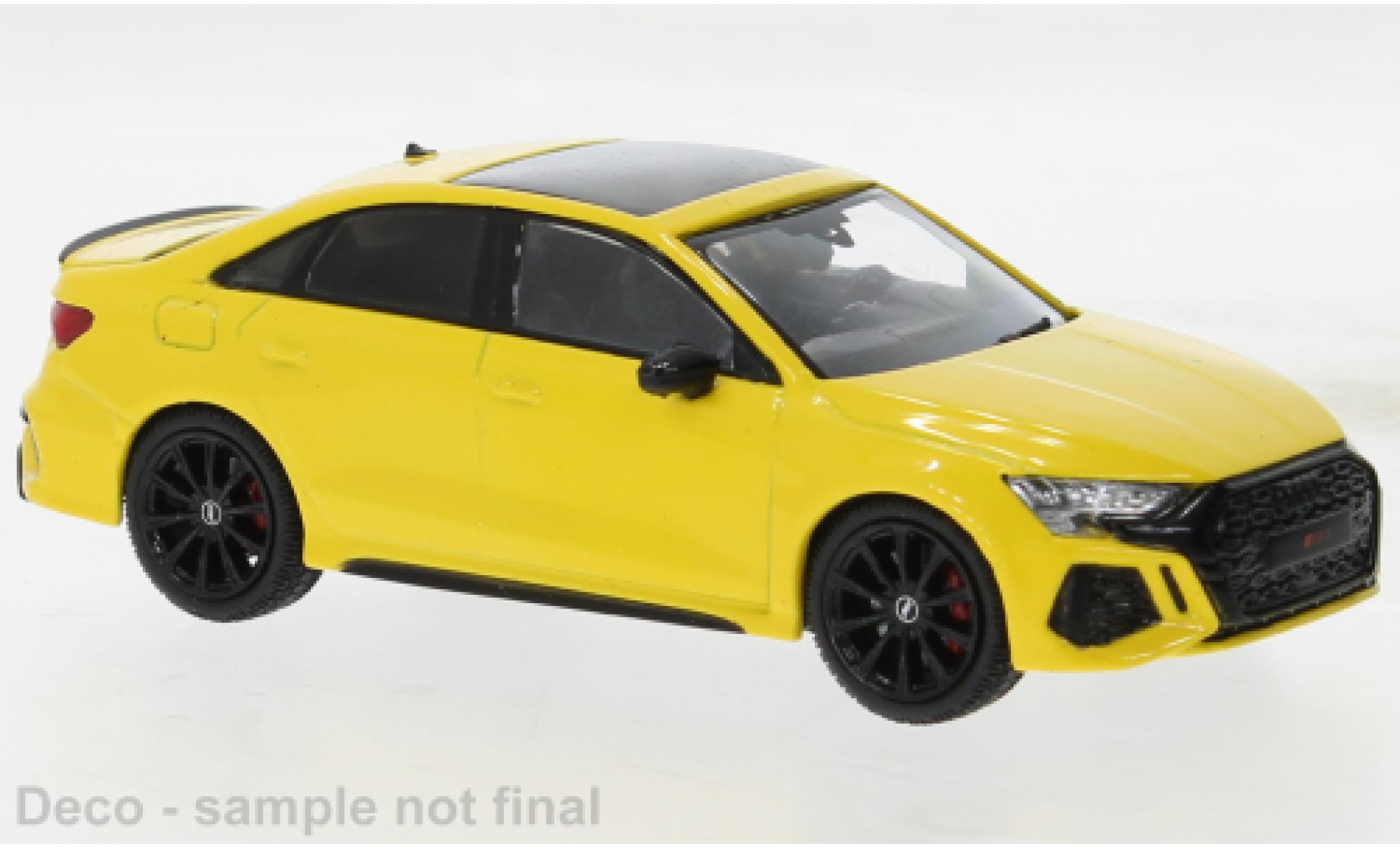 Audi RS3 1/43 IXO yellow 2022 diecast model cars