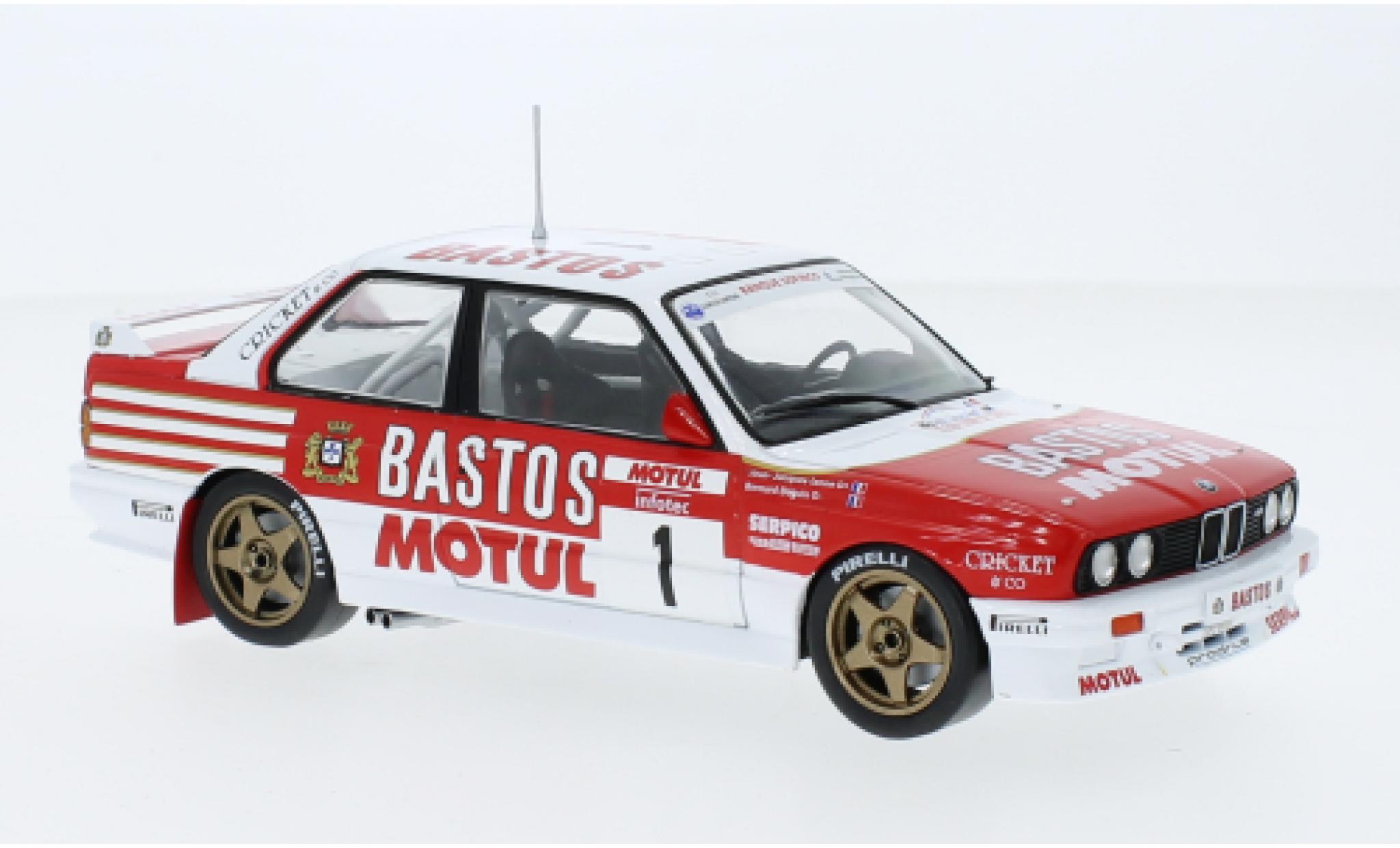 Bmw M3 1/24 IXO (E30) No.1 Bastos Rally WM Rally Tour de Corse 1988 diecast model cars