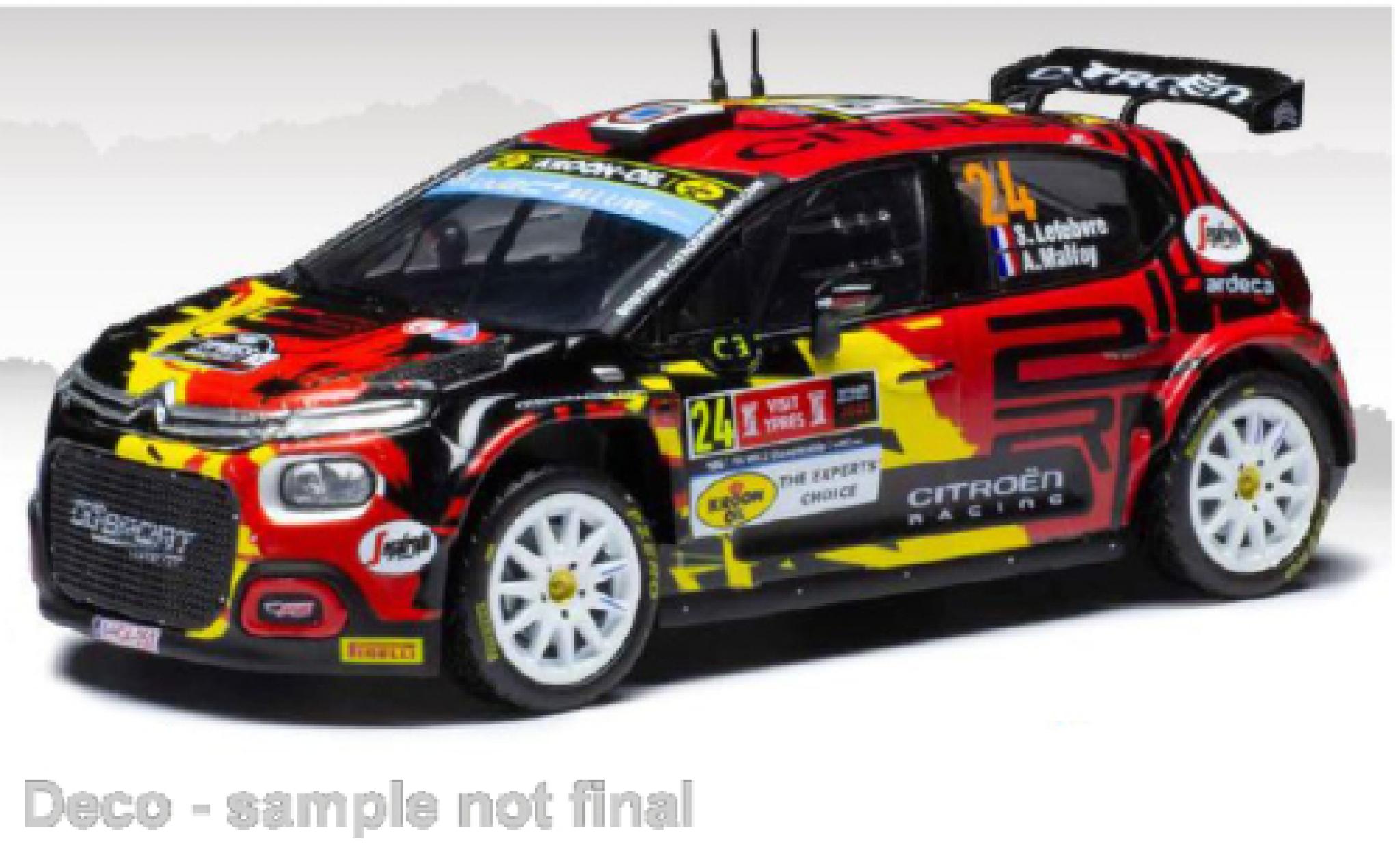 Citroen C3 1/43 IXO Rally 2 No.24 WRC2 Rally Ypern 2022 diecast model cars