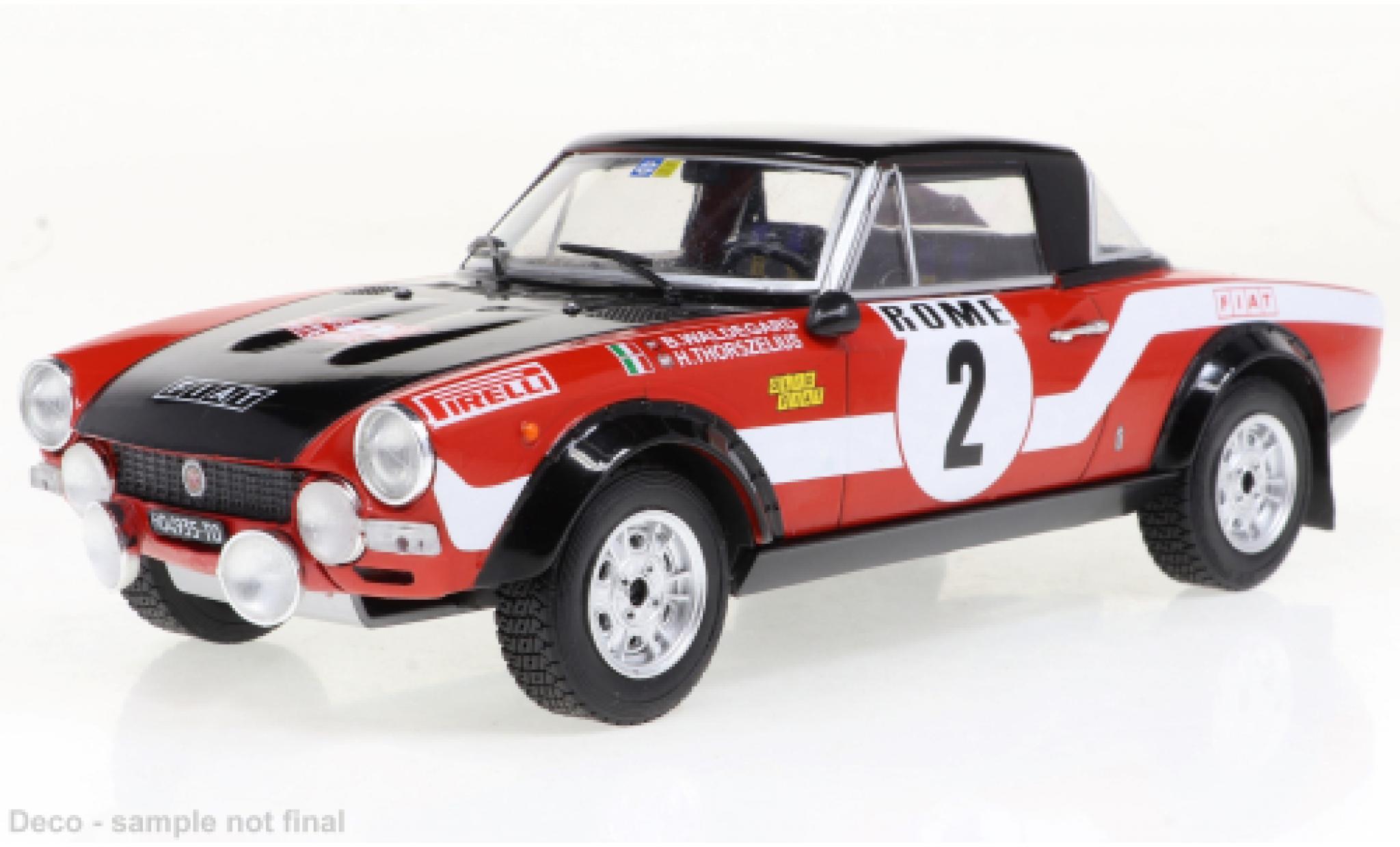 Fiat 124 1/24 IXO Abarth No.2 Rally Monte Carlo 1973 diecast model cars