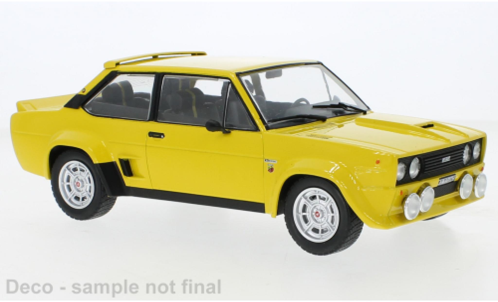 Fiat 131 1/18 IXO Abarth yellow 1980 diecast model cars