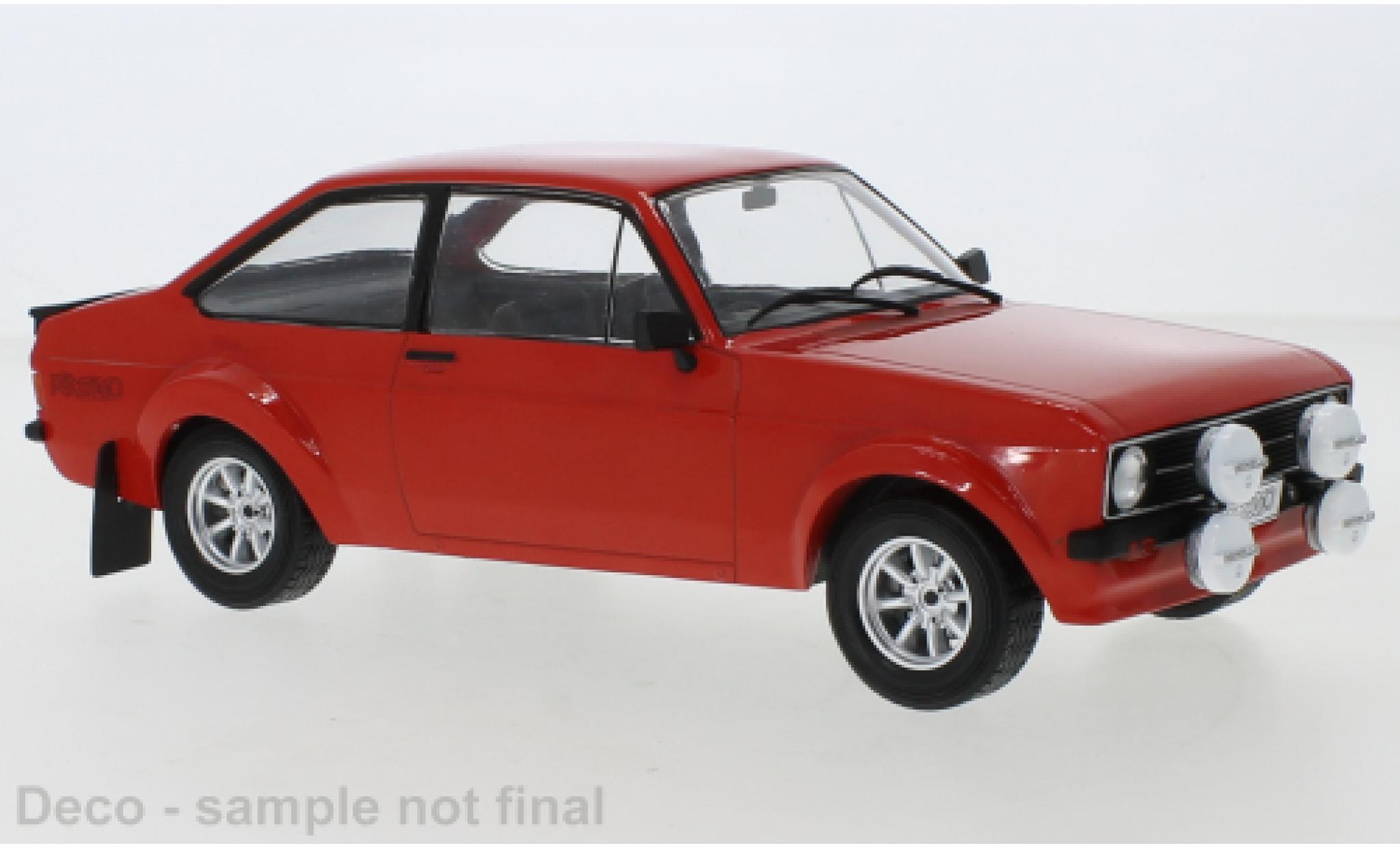 Ford Escort 1/18 IXO MkII RS1800 red/D&eacute;corer 1977 diecast model cars