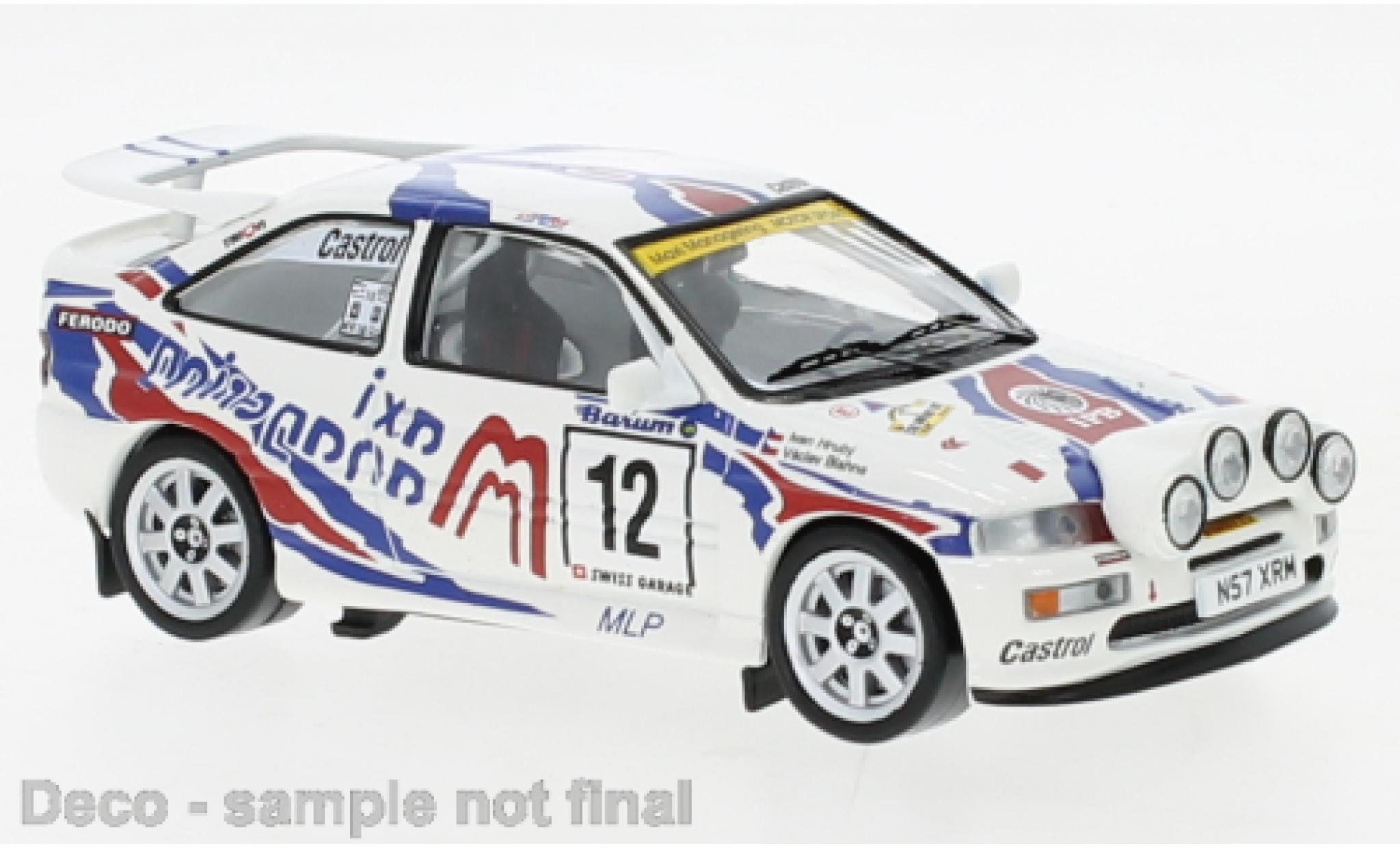 Ford Escort 1/43 IXO RS Cosworth No.12 Rally WM Rally Bohemia 1997 diecast model cars