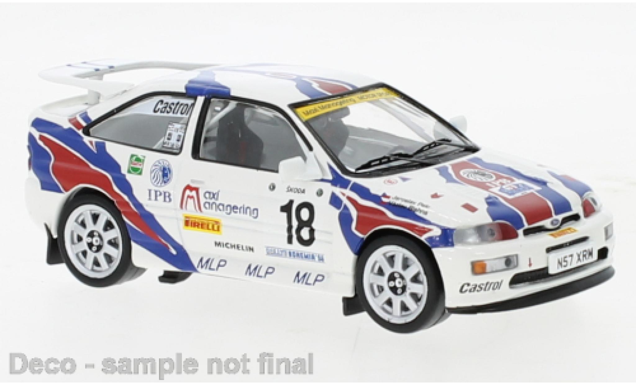 Ford Escort 1/43 IXO RS Cosworth No.18 Rally WM Rally Bohemia 1996 diecast model cars