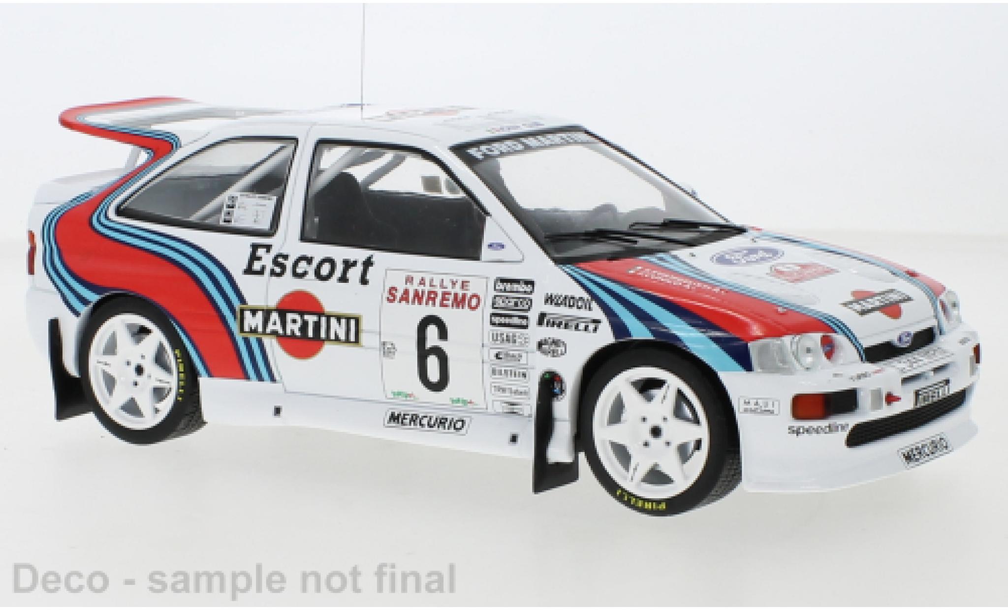 Ford Escort 1/18 IXO RS Cosworth No.6 Rally San Remo 1994 diecast model cars