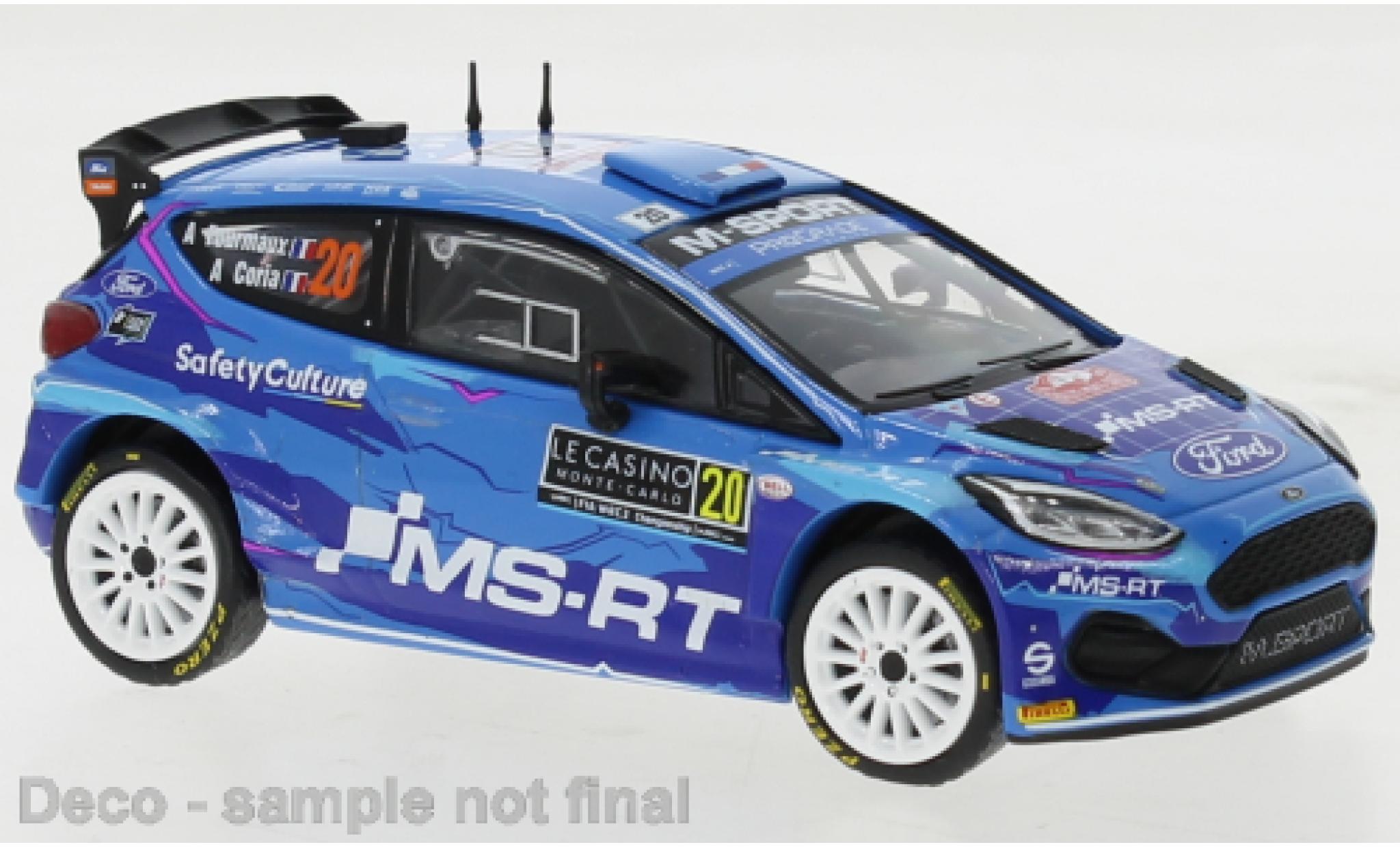 Ford Fiesta 1/43 IXO MK II No.20 WRC2 Rally Monte Carlo 2023 diecast model cars