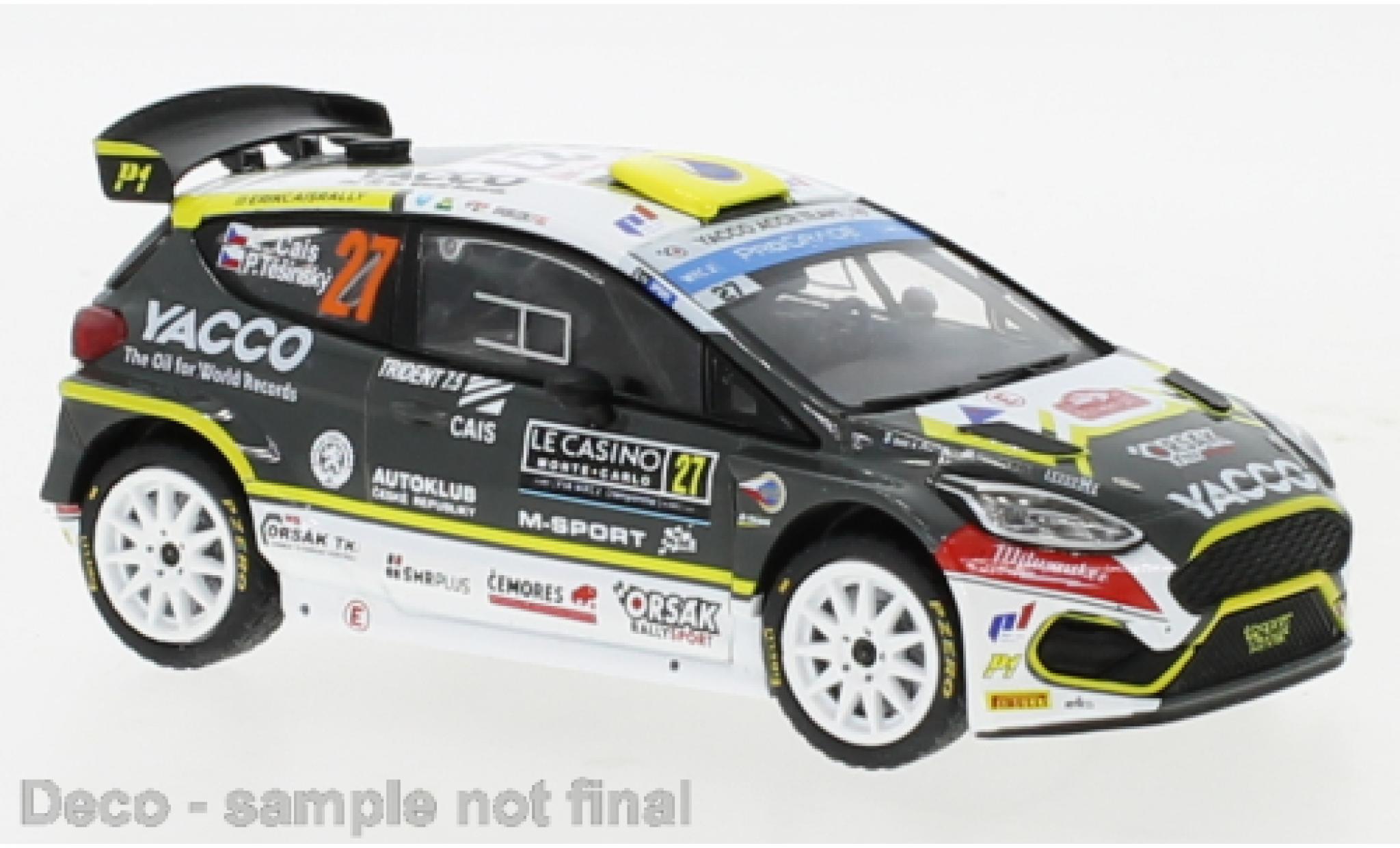 Ford Fiesta 1/43 IXO R5 MK II No.27 WRC Rally Monte Carlo 2022 diecast model cars