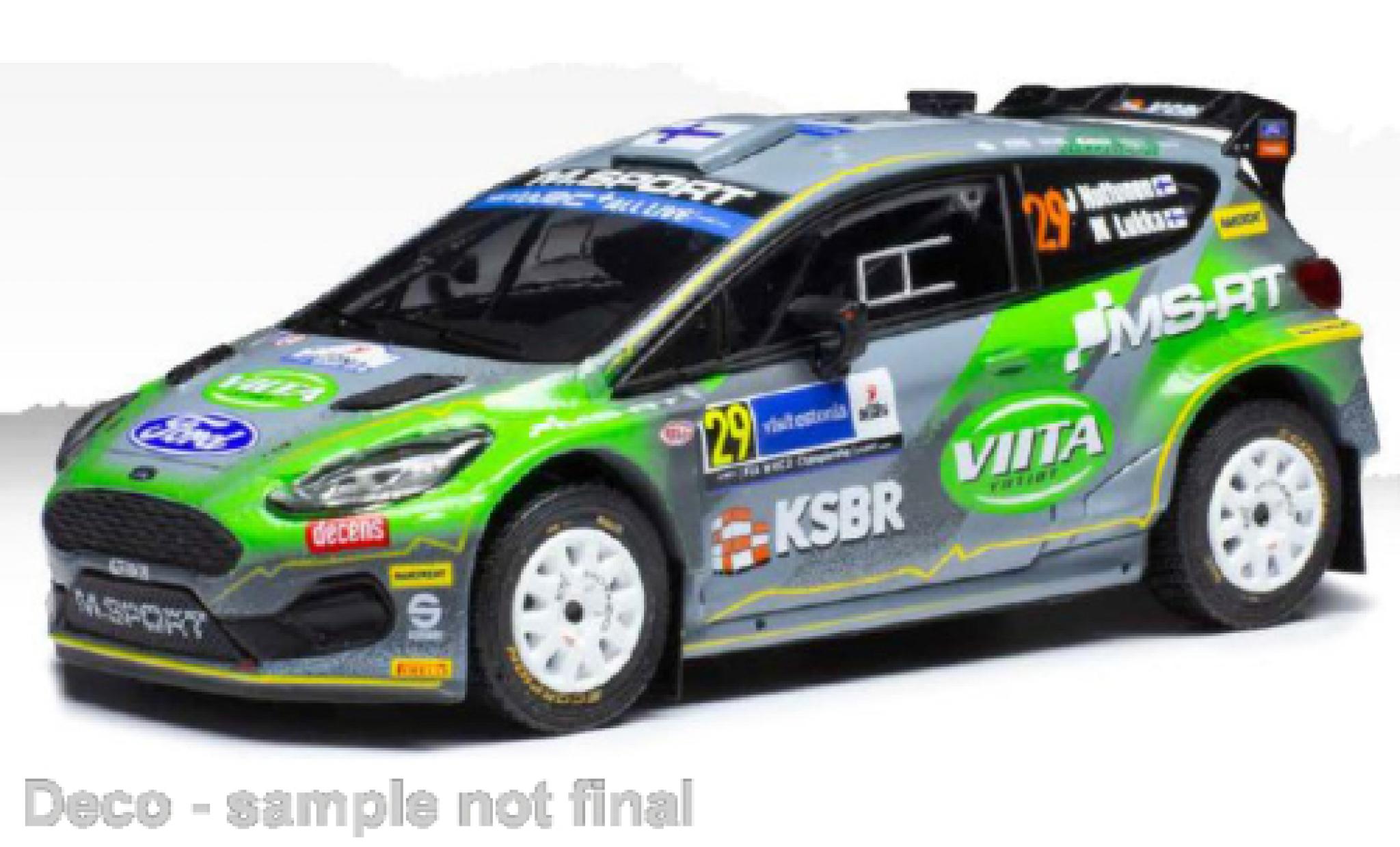 Ford Fiesta 1/43 IXO R5 Rally2 No.29 WRC Rally Estland 2022 diecast model cars