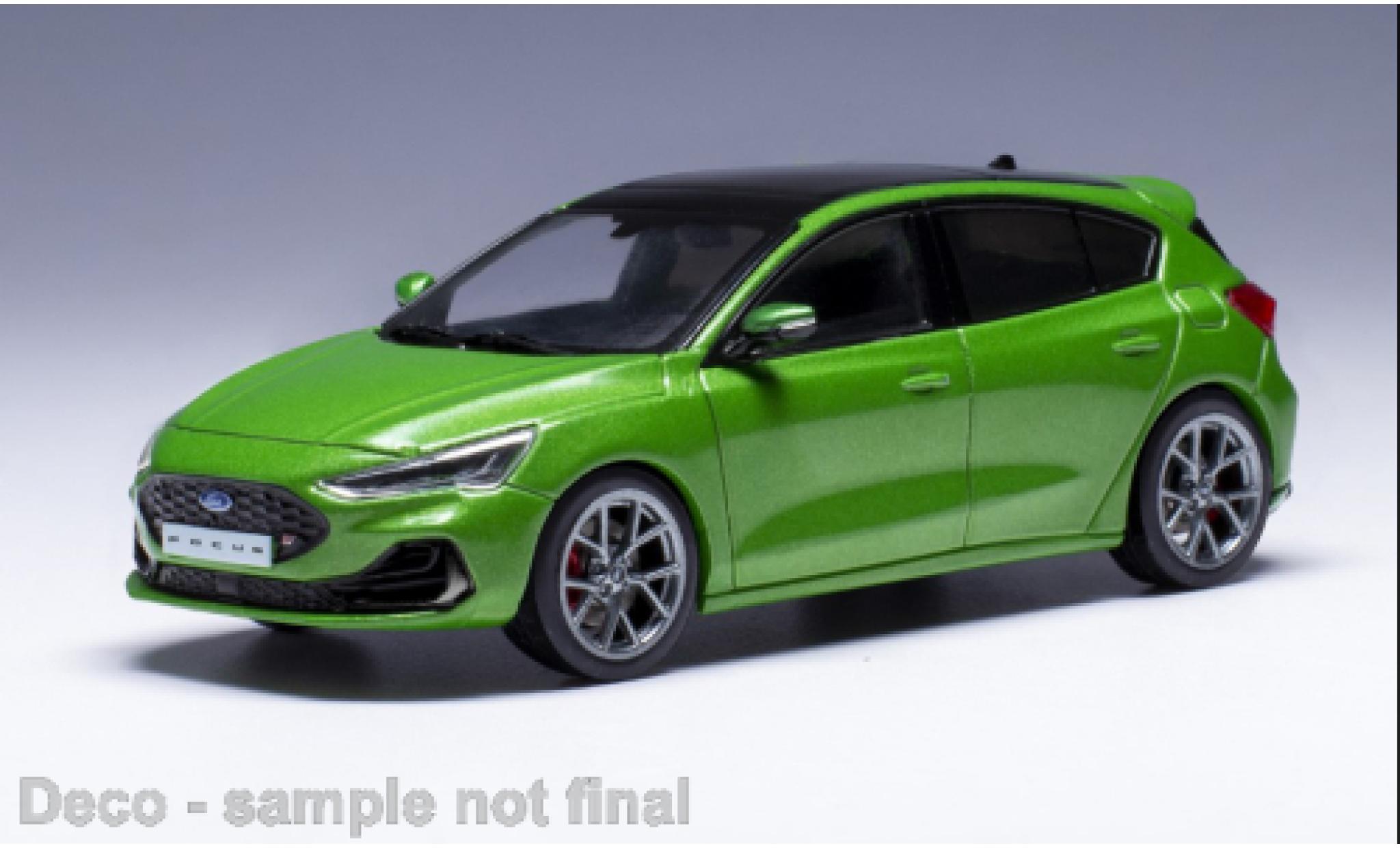 Ford Focus 1/43 IXO ST metallise green 2022 diecast model cars