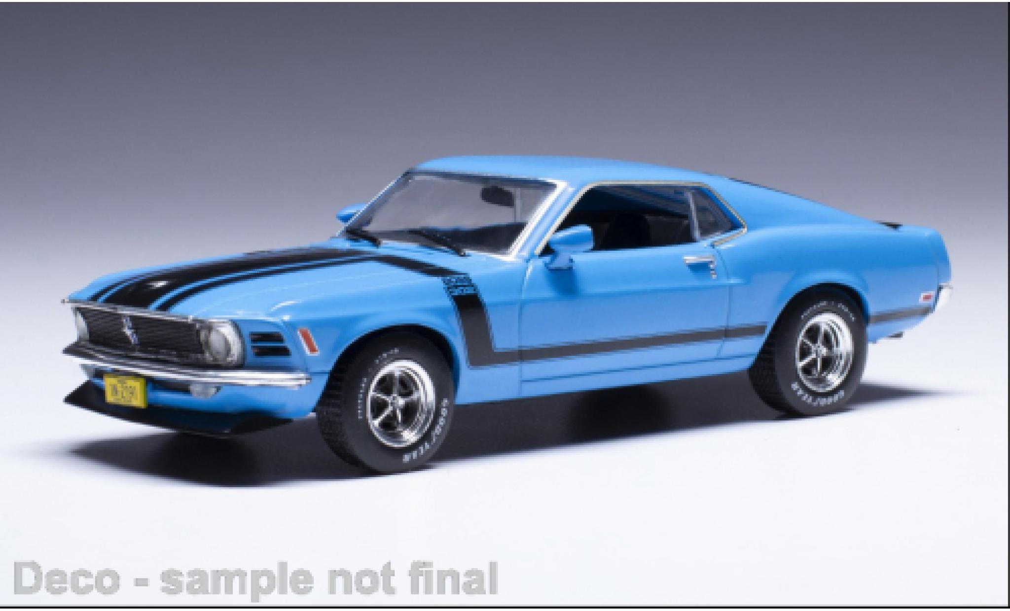 Ford Mustang 1/43 IXO Boss 302 blue 1970 diecast model cars