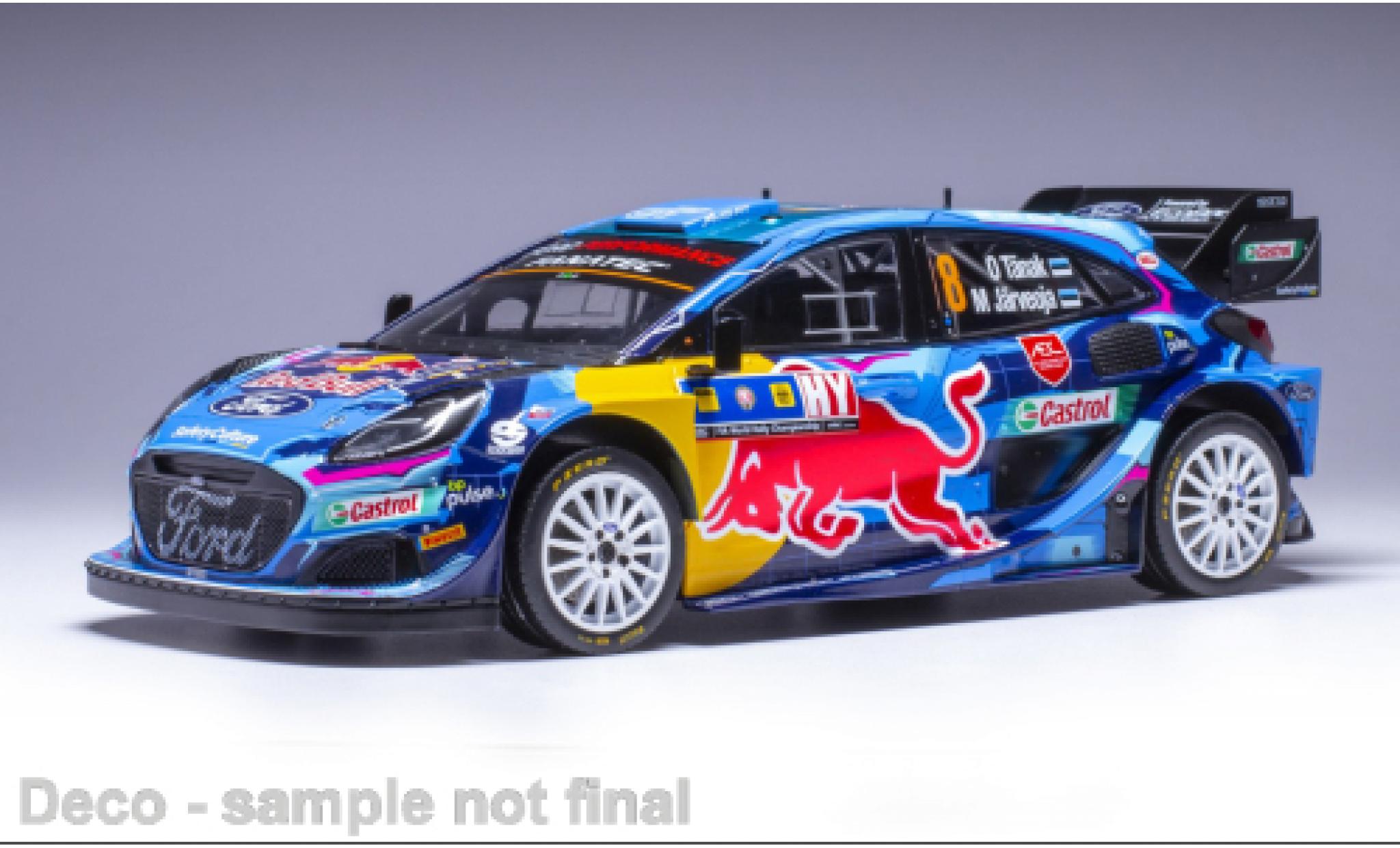 Ford Puma 1/18 IXO Rally 1 No.8 WRC Central Europein Rally 2023 diecast model cars