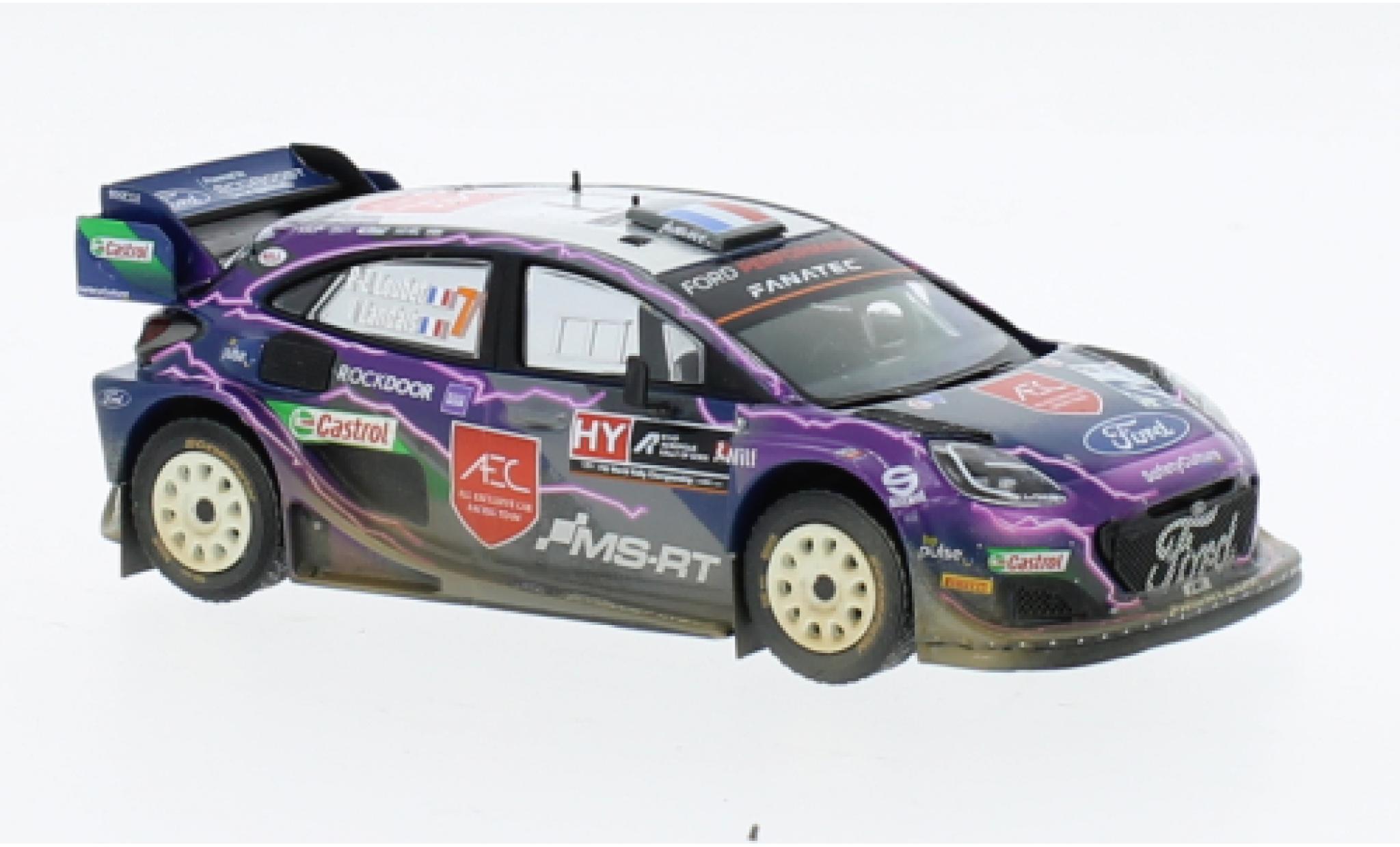Ford Puma 1/43 IXO Rally1 No.7 Rally WM Rally Acropolis 2022 diecast model cars