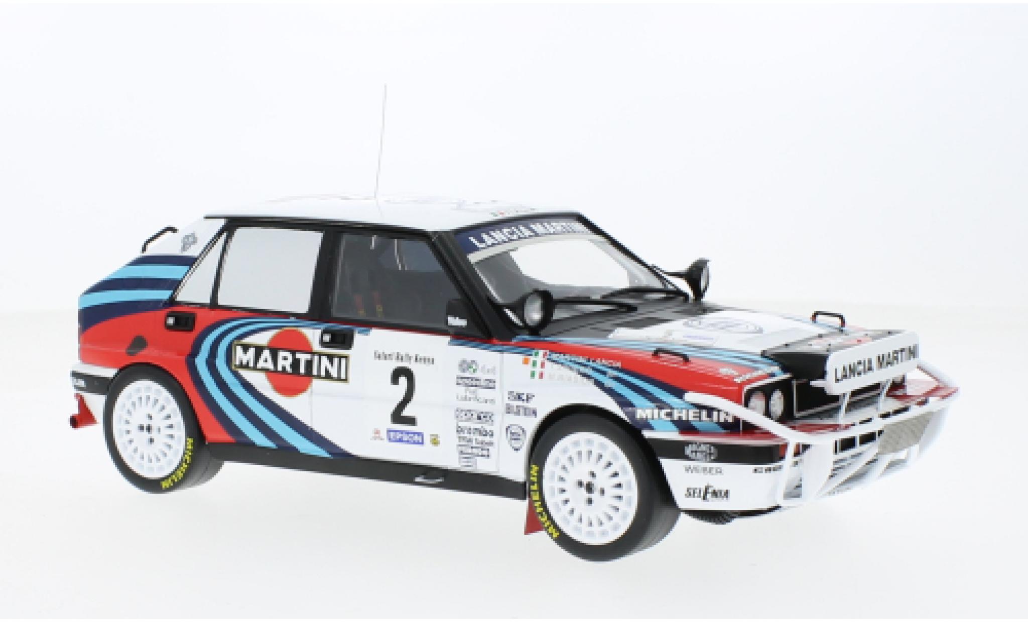 Lancia Delta 1/18 IXO Integrale 16V No.2 Martini Rally WM Safari Rally 1990 diecast model cars