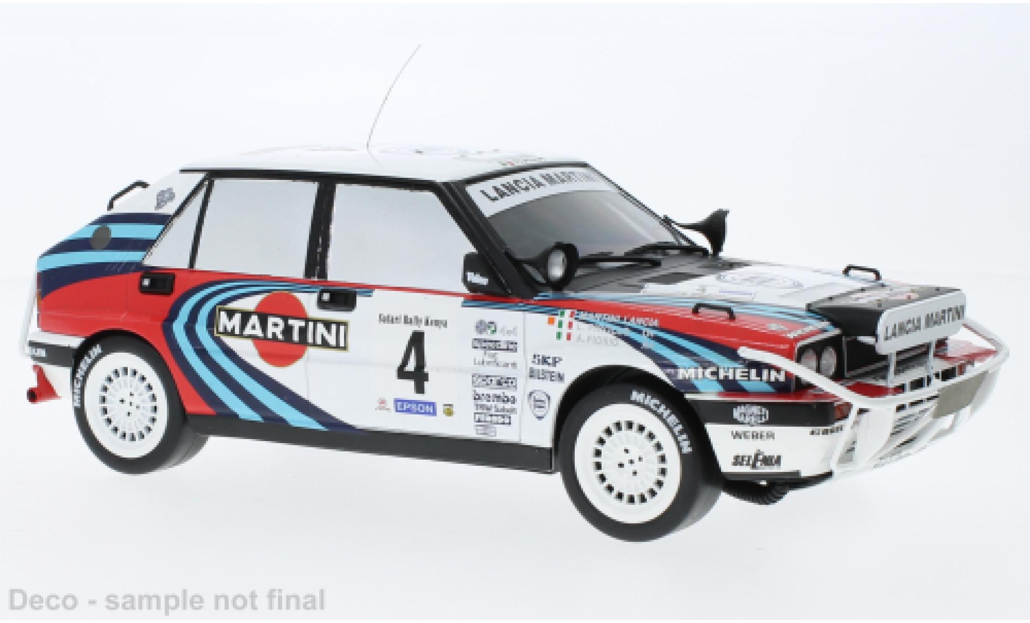 Lancia Delta 1/43 IXO Integrale 16V No.4 Safari Rally 1990 diecast model cars