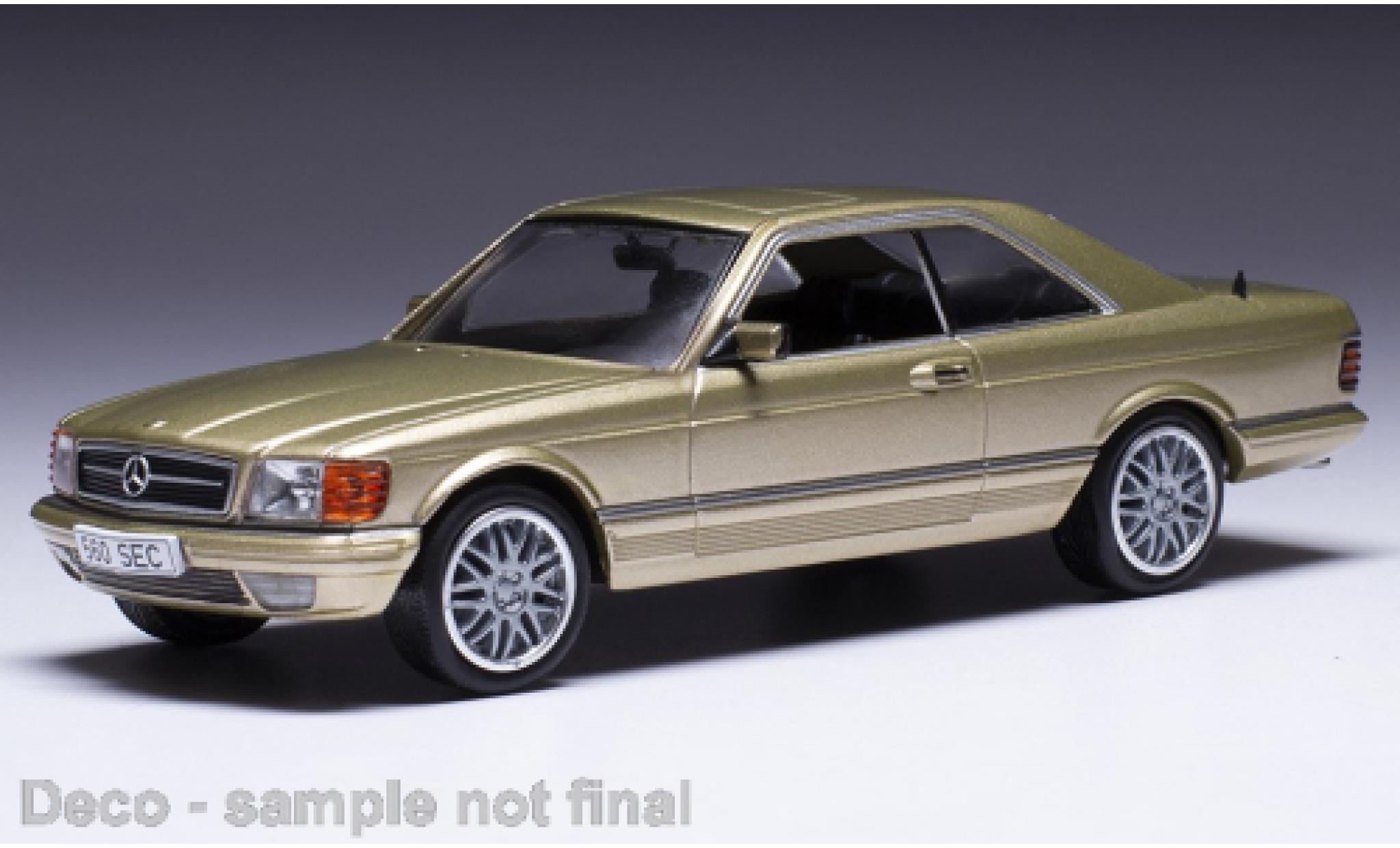 Mercedes 500 1/43 IXO SEC metallise beige 1981 diecast model cars