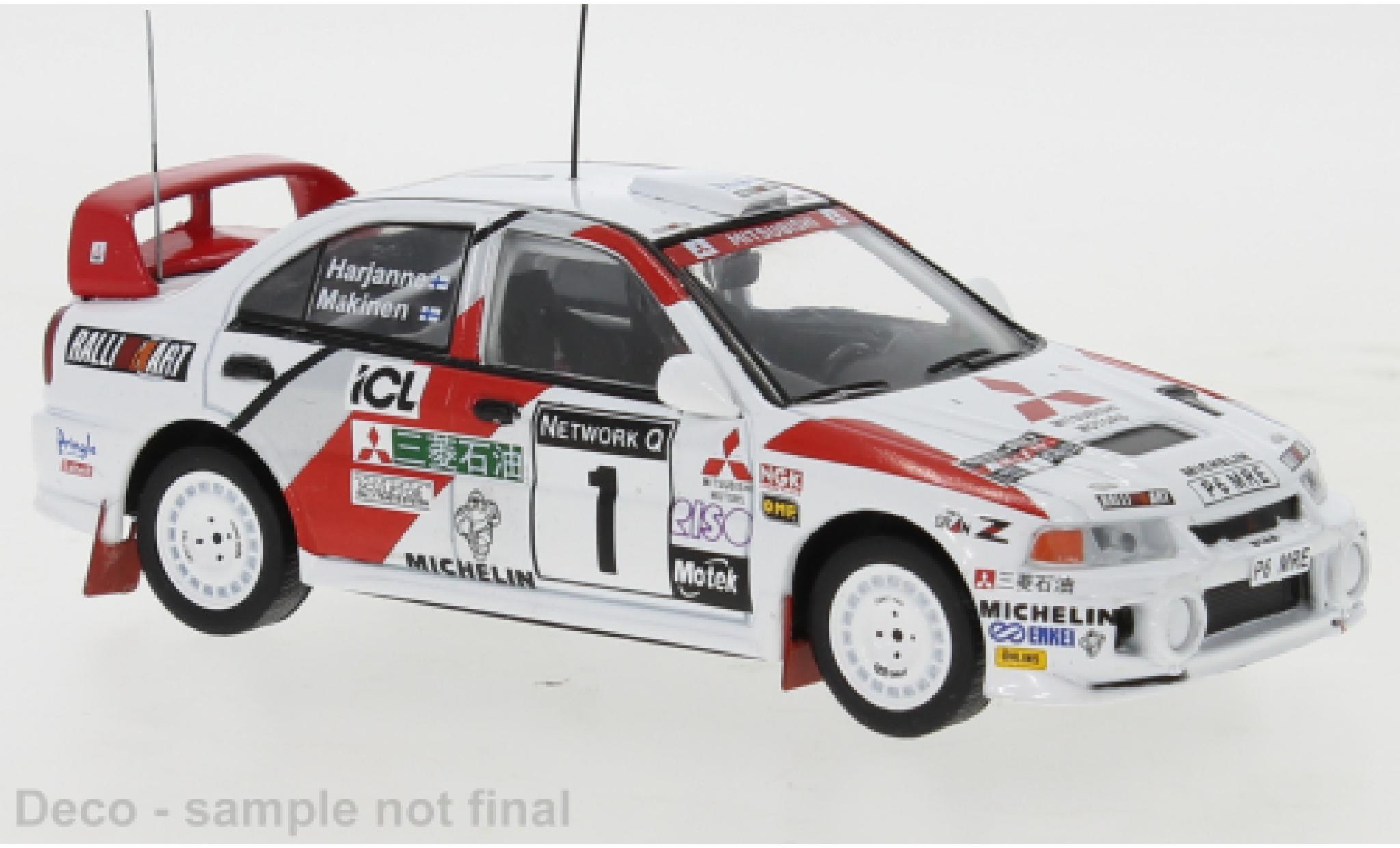 Mitsubishi Lancer 1/43 IXO Evo IV No.1 Rally WM RAC Rally 1997 diecast model cars