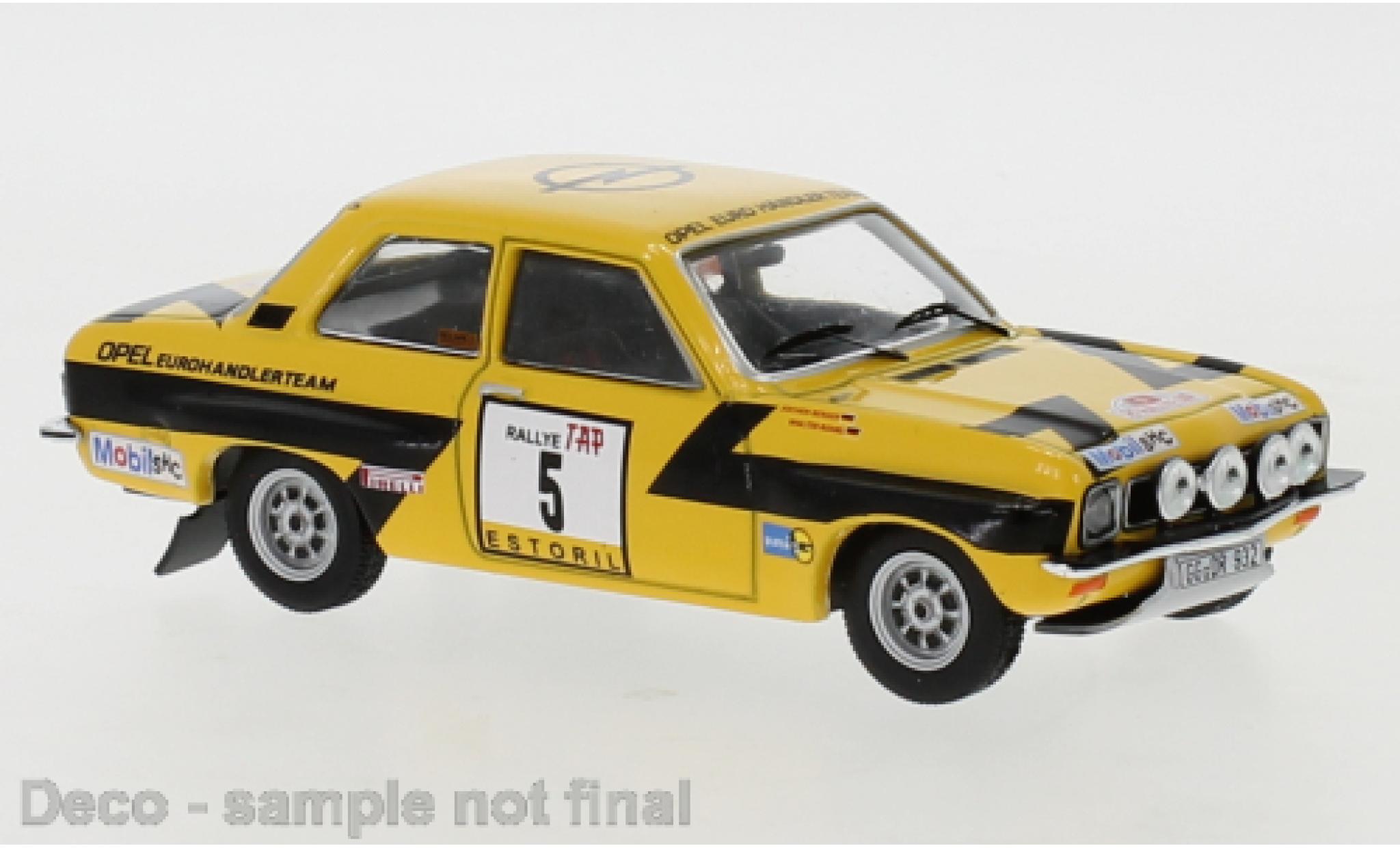 Opel Ascona 1/43 IXO A No.5 Euro H&auml;ndlerteam Rally WM Rally Portugal 1974 diecast model cars