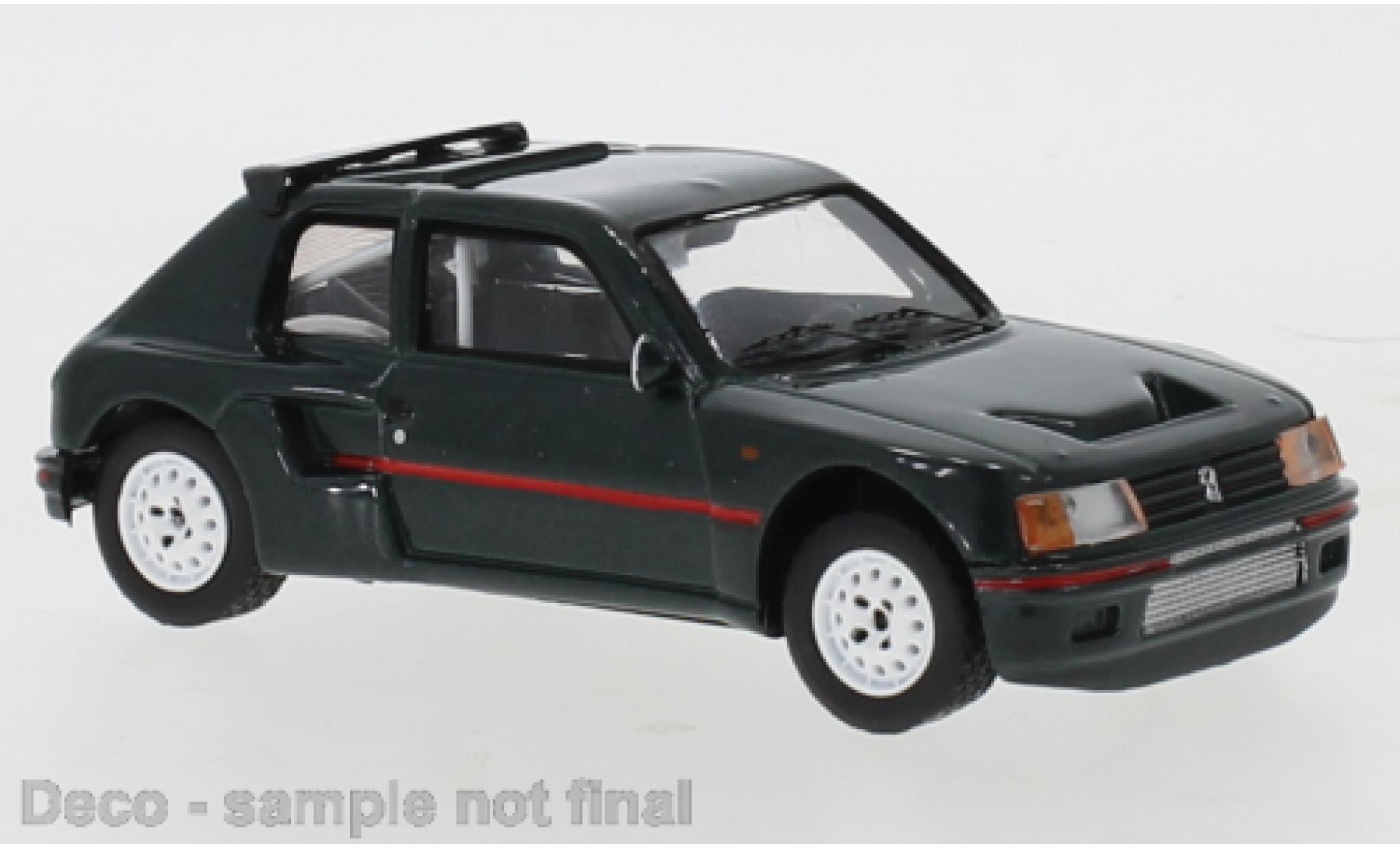 Peugeot 205 1/43 IXO T16 Douane metallise grey 1987 diecast model cars