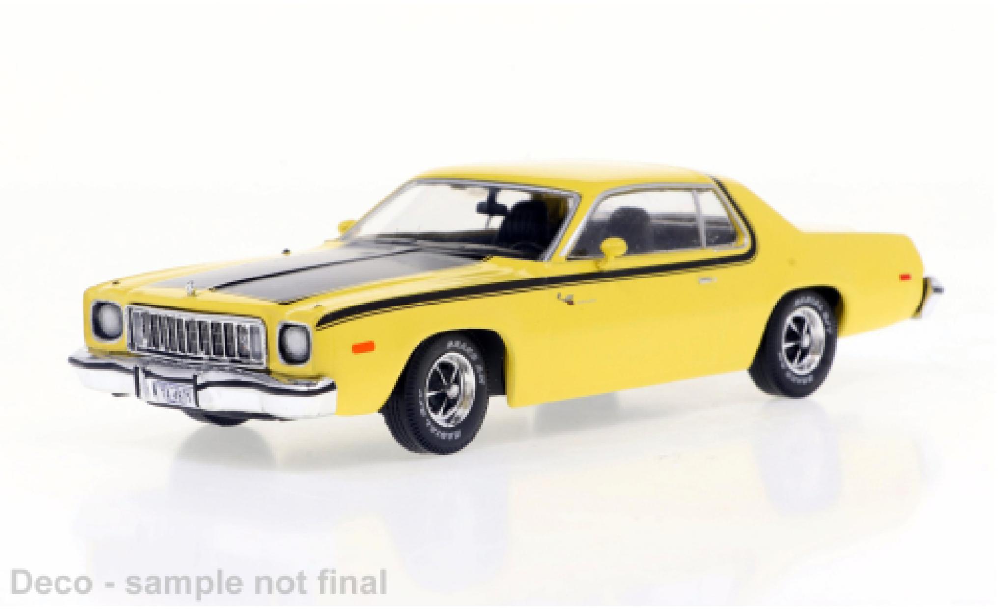 Plymouth Road Runner 1/43 IXO yellow 1975 diecast model cars