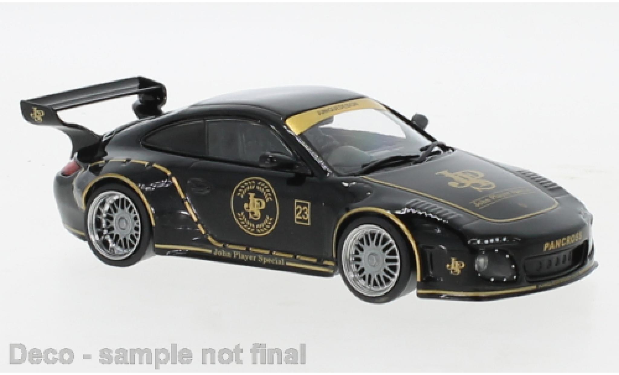 Porsche 997 1/43 IXO Old and New black/Dekor John Player Special diecast model cars