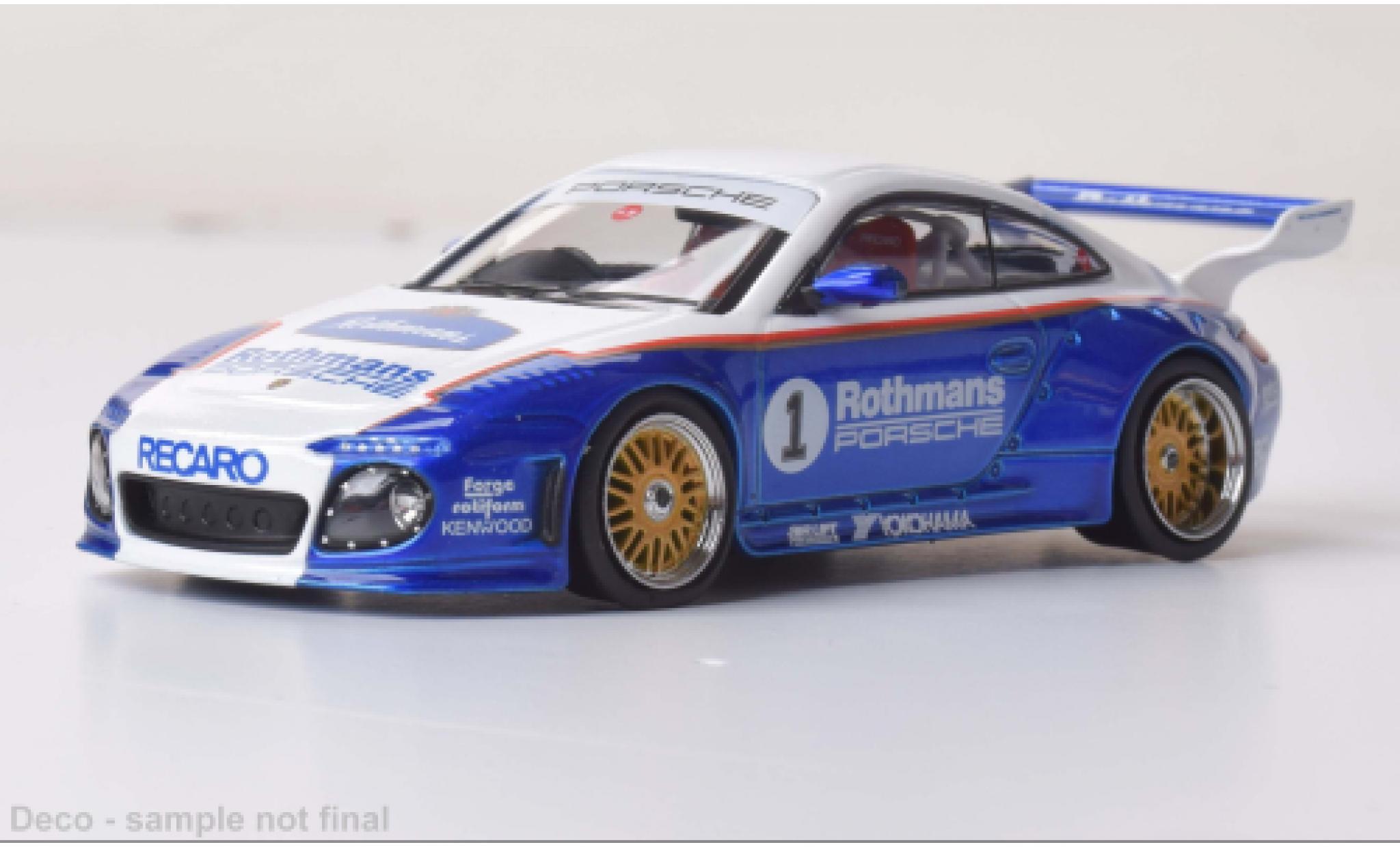 Porsche 997 1/43 IXO Old and New white/blue Rothmans- diecast model cars