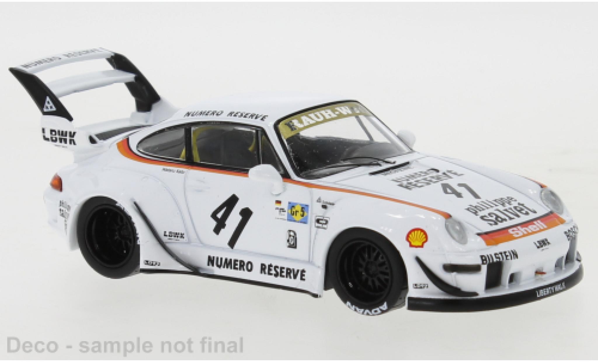 Porsche 993 RWB 1/43 IXO LBWK white/D&eacute;corer diecast model cars