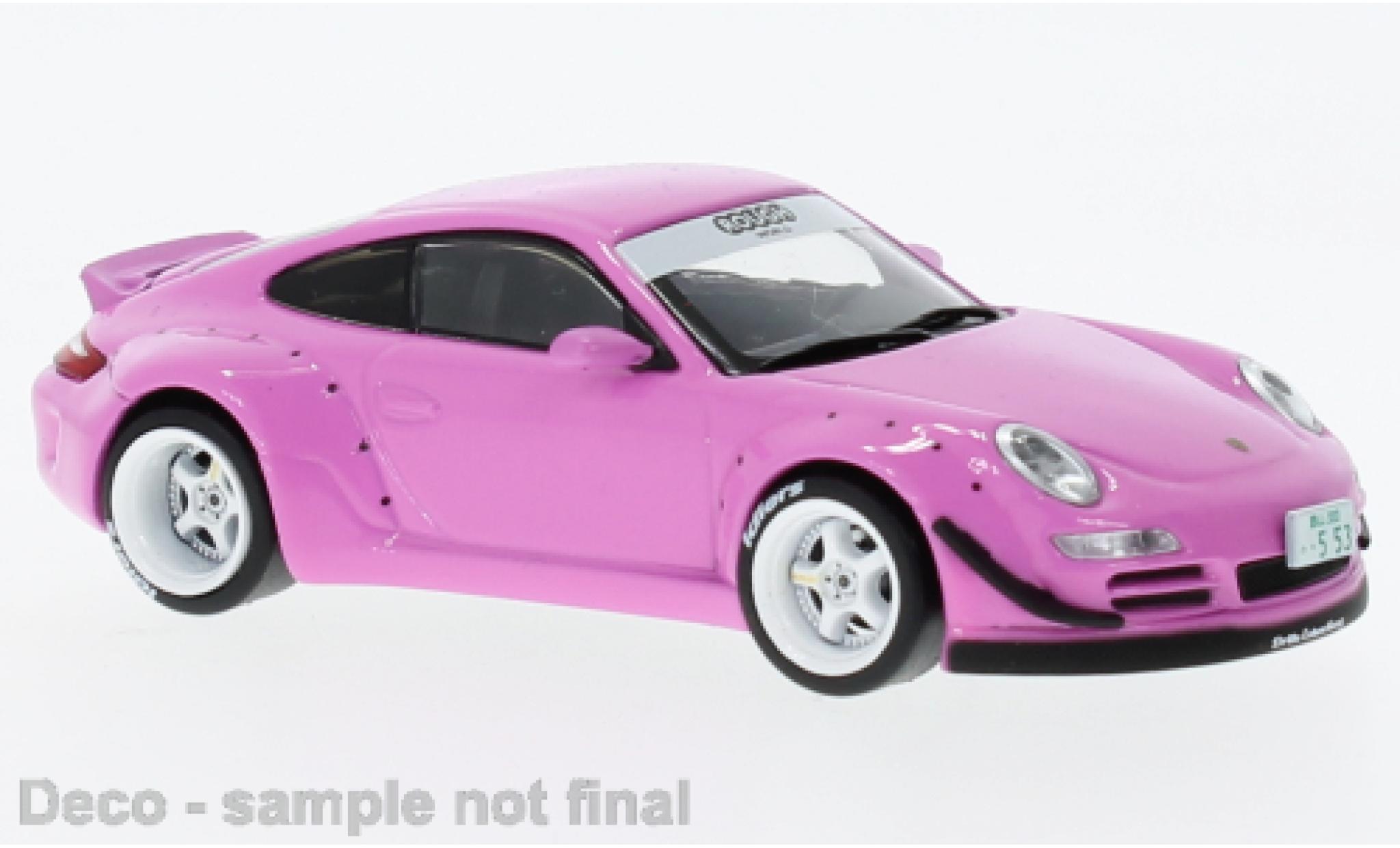 Porsche 997 RWB 1/18 IXO pink diecast model cars