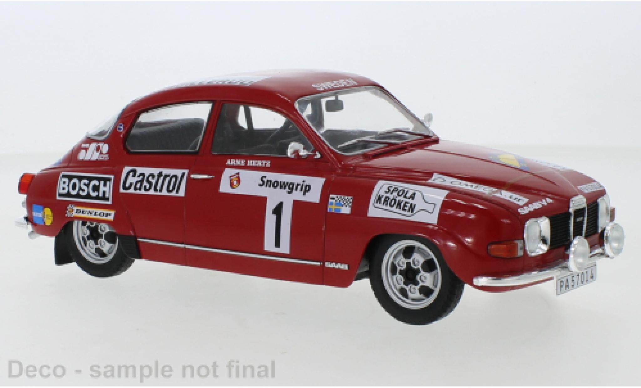 Saab 96 1/18 IXO V4 No.1 Rally WM Rally Su&egrave;de 1973 diecast model cars