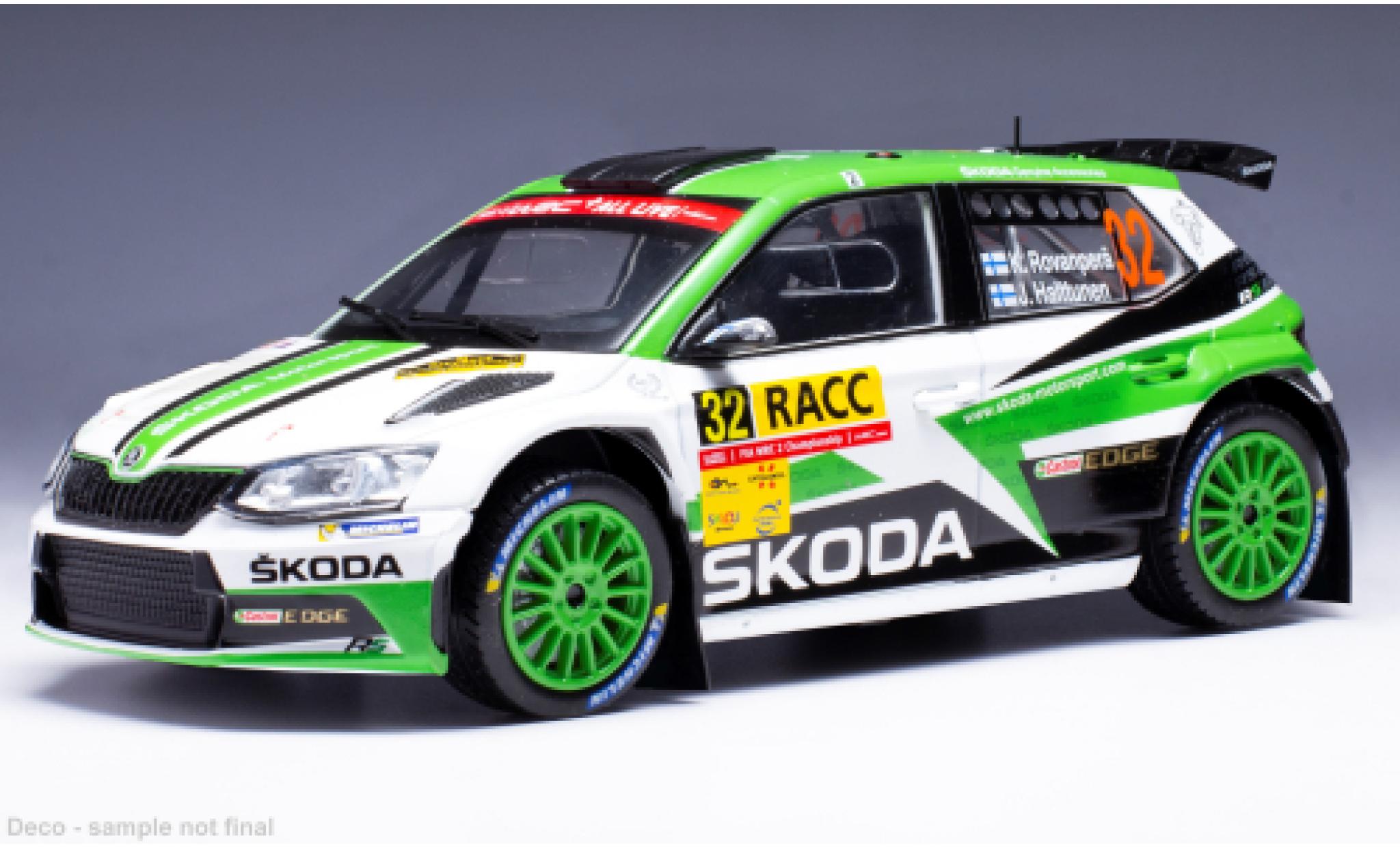 Skoda Fabia 1/24 IXO R5 No.31 Rally Catalunya 2018 diecast model cars