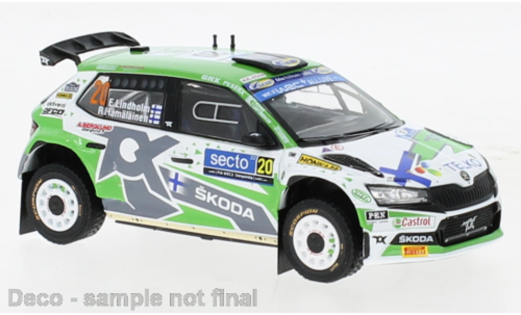 Skoda Fabia 1/43 IXO Rally2 EVO No.20 Rally WM Rally Finnland 2022 diecast model cars