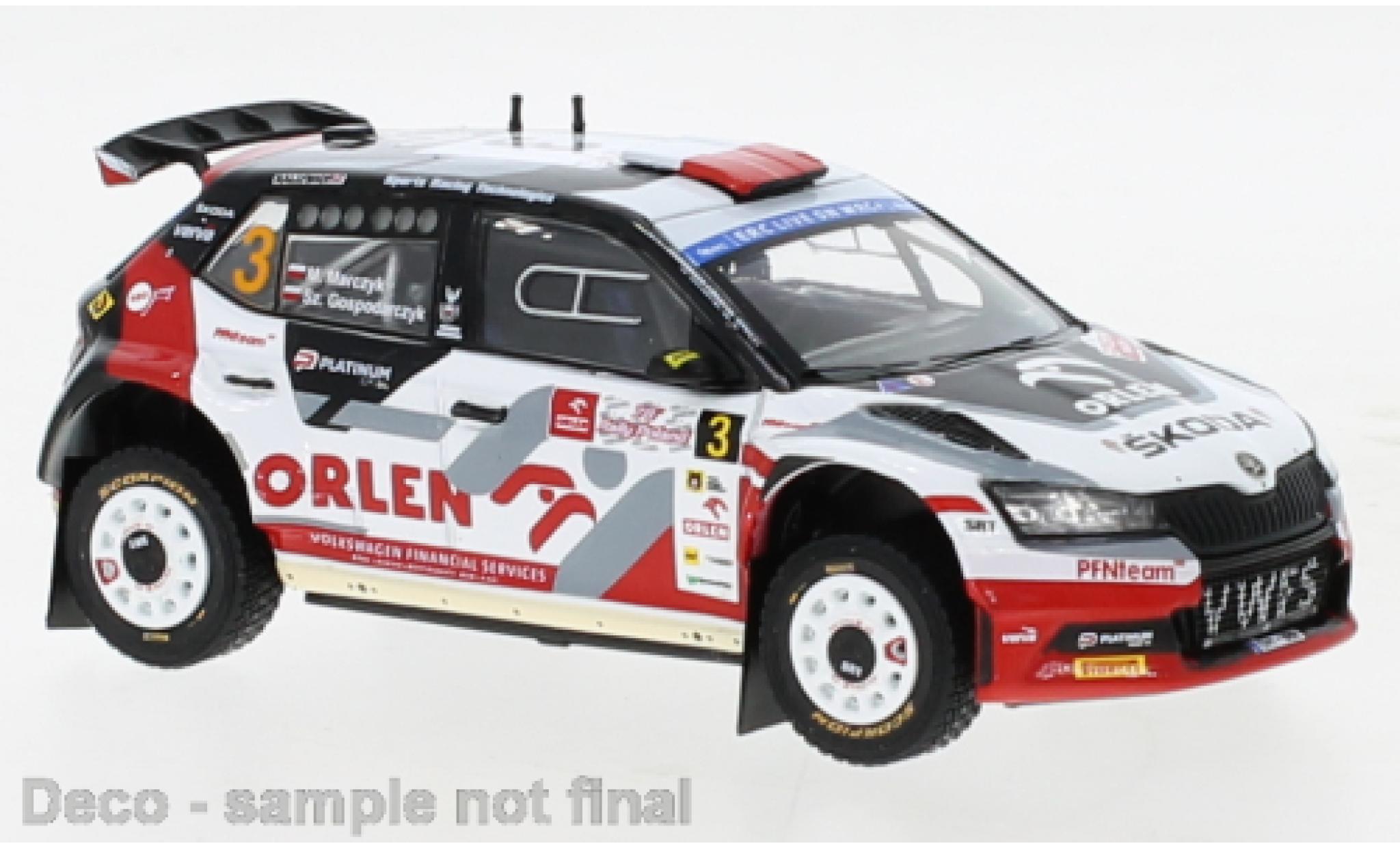 Skoda Fabia 1/43 IXO Rally2 EVO No.3 Rally Polen 2022 diecast model cars