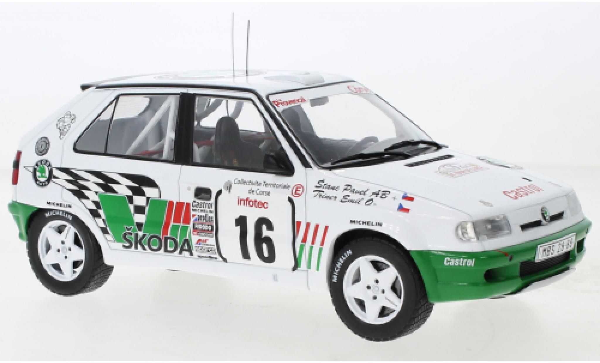 Skoda Felicia 1/18 IXO Kit Car No.16 Rally WM Tour de Corse 1995 diecast model cars