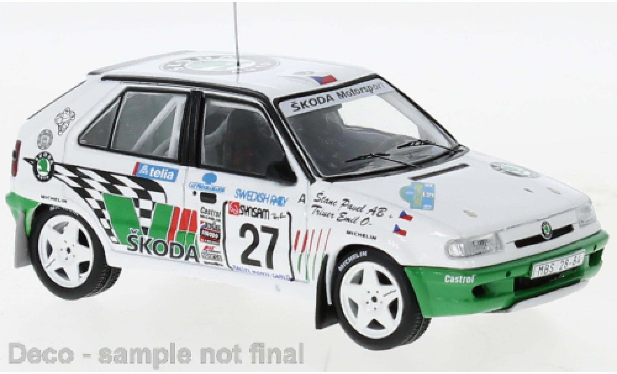 Skoda Felicia 1/43 IXO Kit Car No.27 Rally WM Rally Schweden 1995 diecast model cars