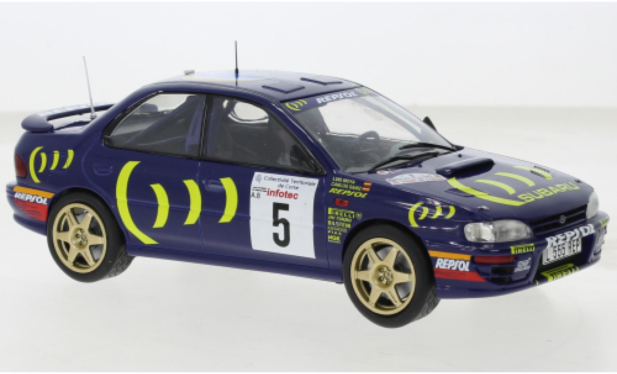 Subaru Impreza 1/24 IXO 555 No.5 WRC Rally Tour de Corse 1995 diecast model cars