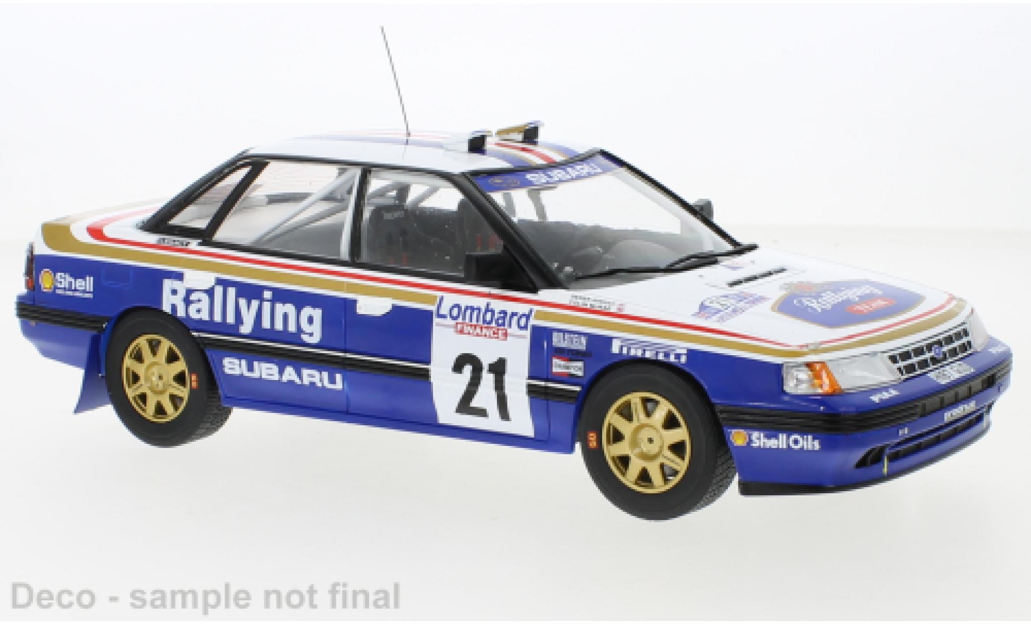 Subaru Legacy 1/18 IXO RS No.21 Rothmans Racing RAC Rally 1991 diecast model cars