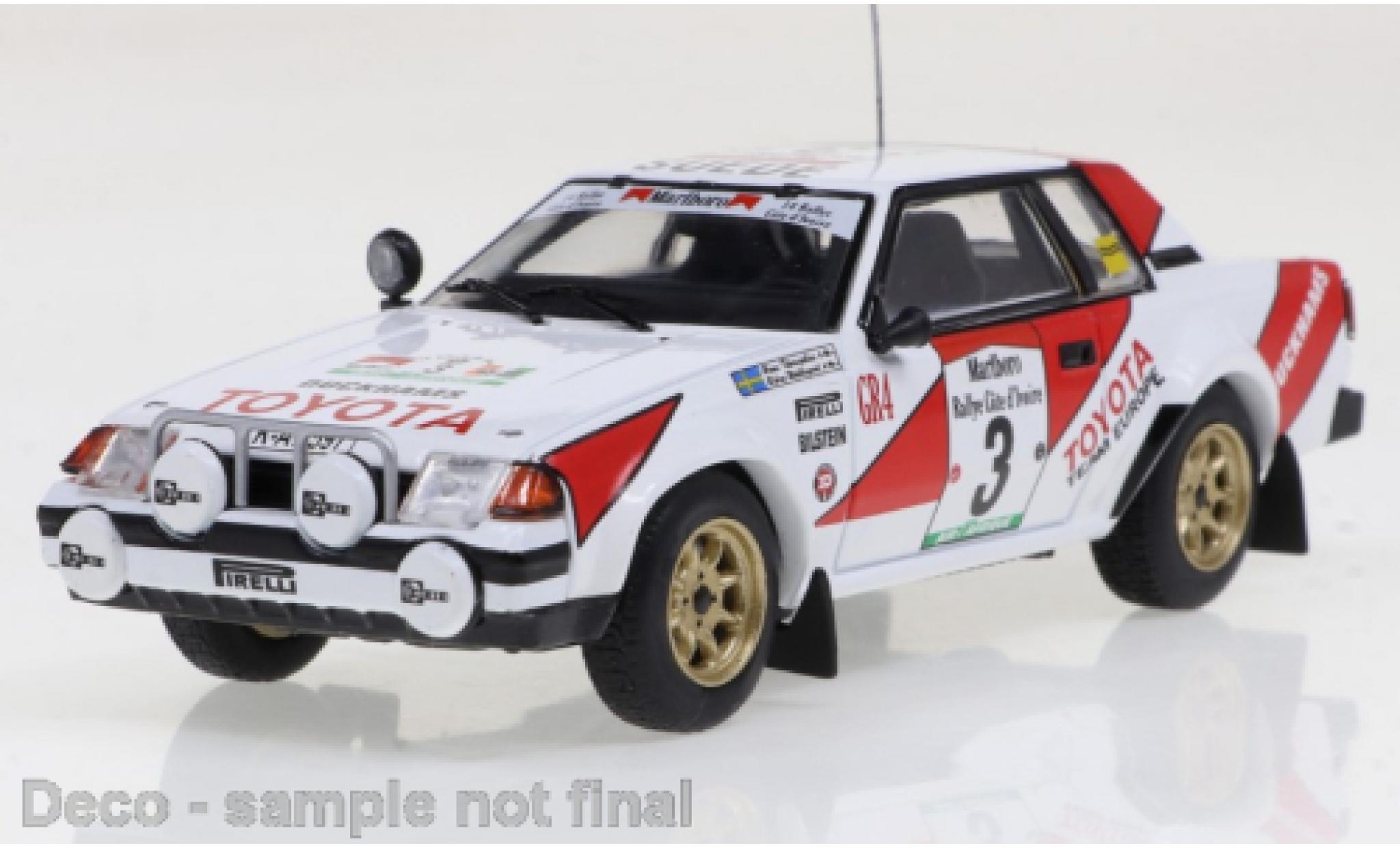 Toyota Celica 1/43 IXO 2000GT No.3 Rally Cote d Ivoire 1982 diecast model cars