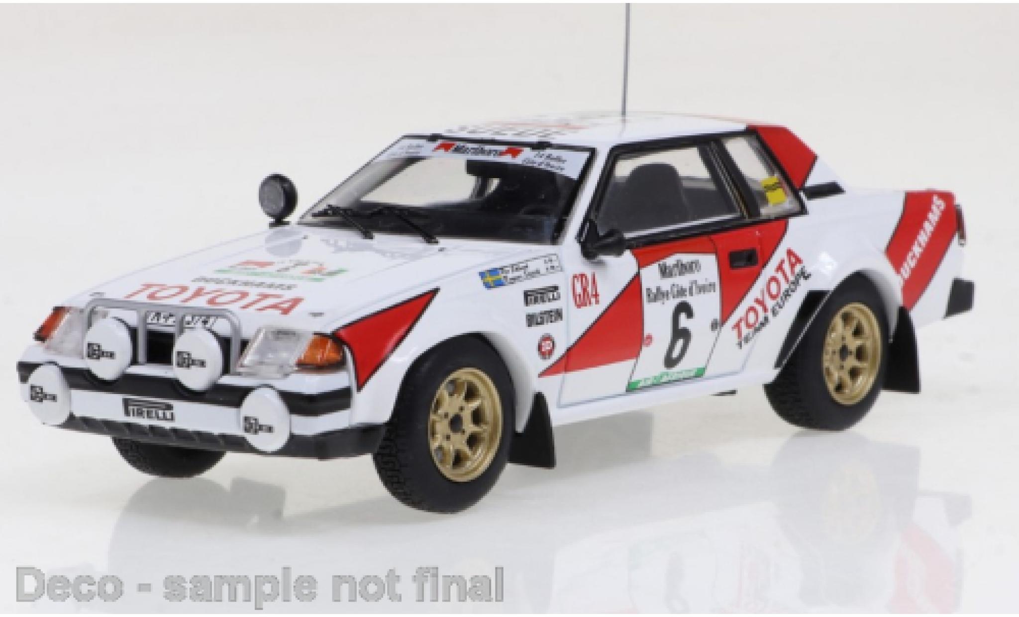 Toyota Celica 1/43 IXO 2000GT No.6 Rally Cote d Ivoire 1982 diecast model cars
