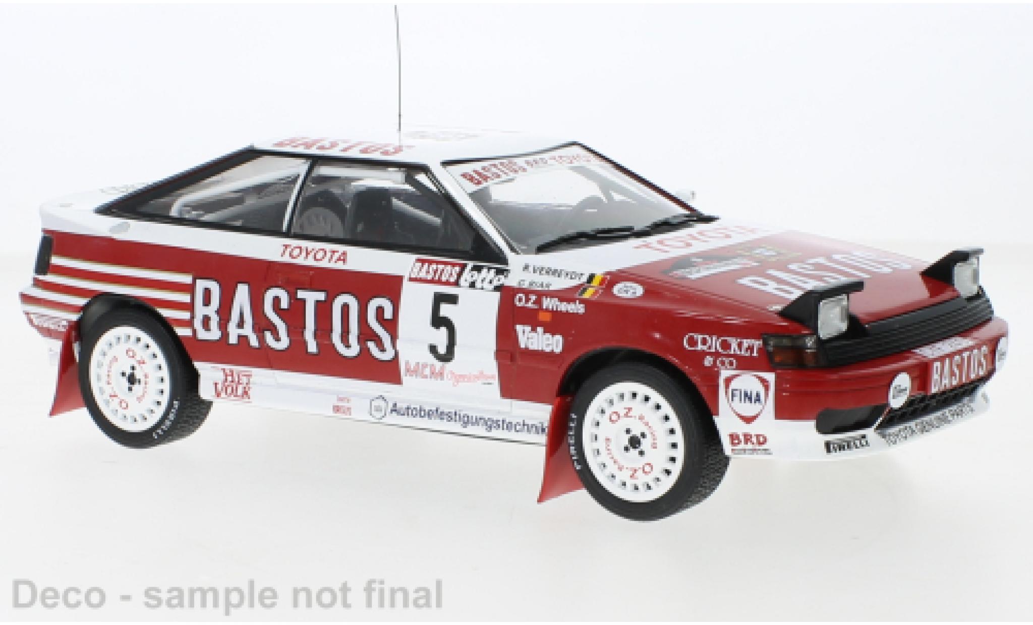Toyota Celica 1/18 IXO GT-Four ST165 No.5 Rally WM Haspengauw Rally 1990 diecast model cars