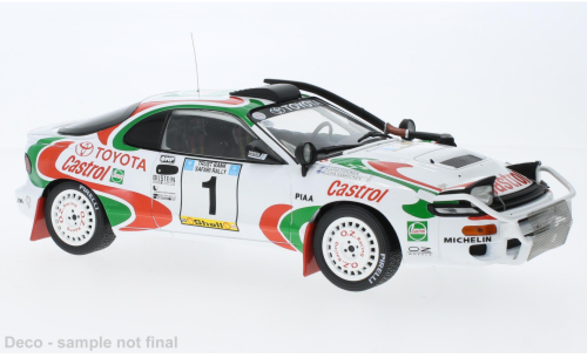 Toyota Celica 1/18 IXO Turbo 4WD (ST185) No.1 Safari Rally 1993 diecast model cars