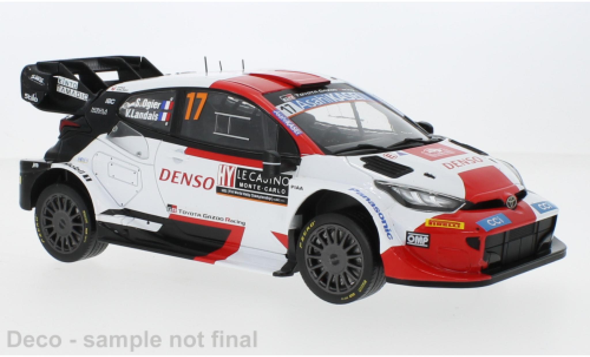 Toyota Yaris 1/18 IXO GR No.17 Rally WM Rally Monte Carlo 2023 diecast model cars