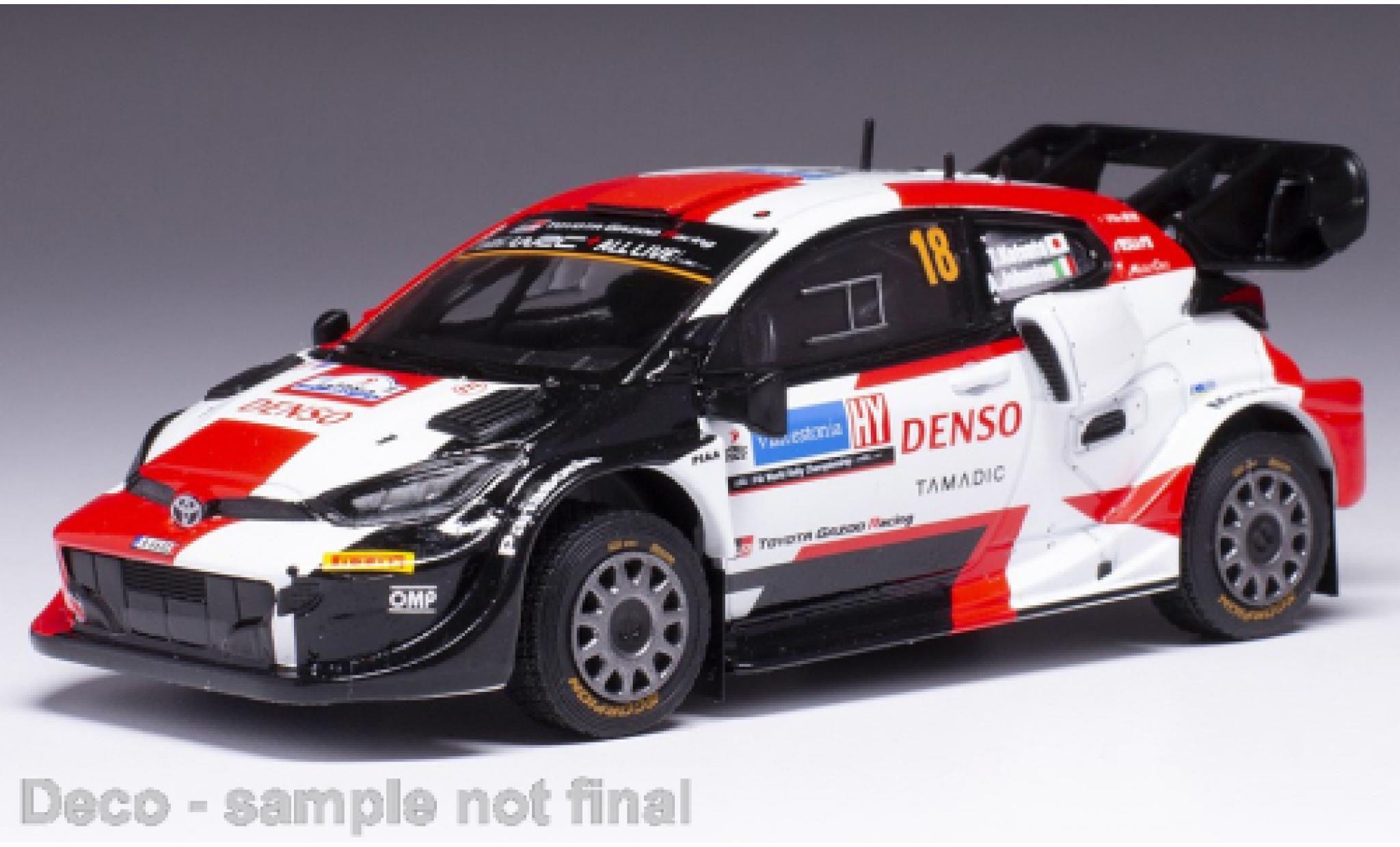 Toyota Yaris 1/43 IXO GR No.18 WRC Rally Estland 2022 diecast model cars