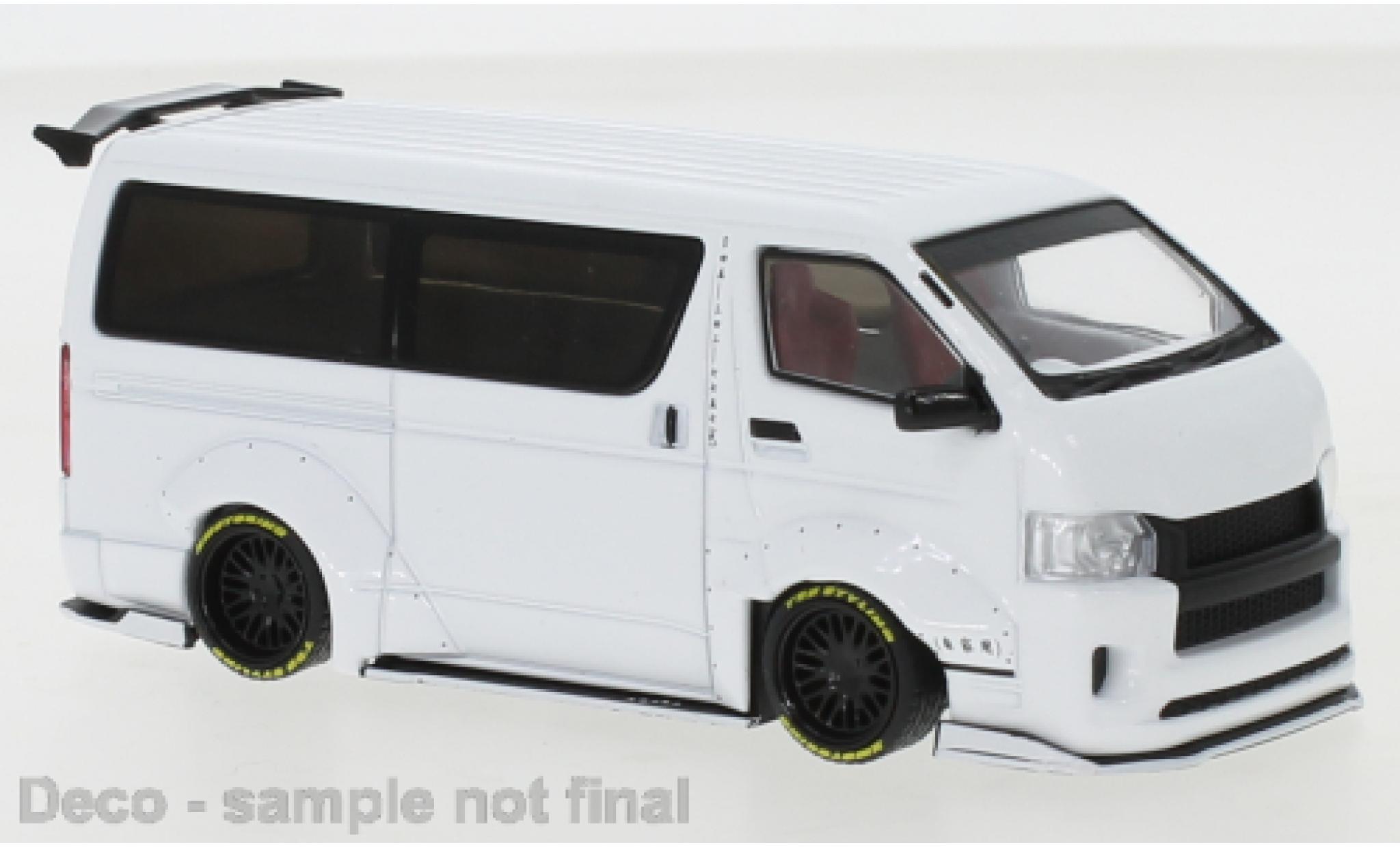 Toyota Hiace 1/43 IXO Widebody metallise white 2018 diecast model cars