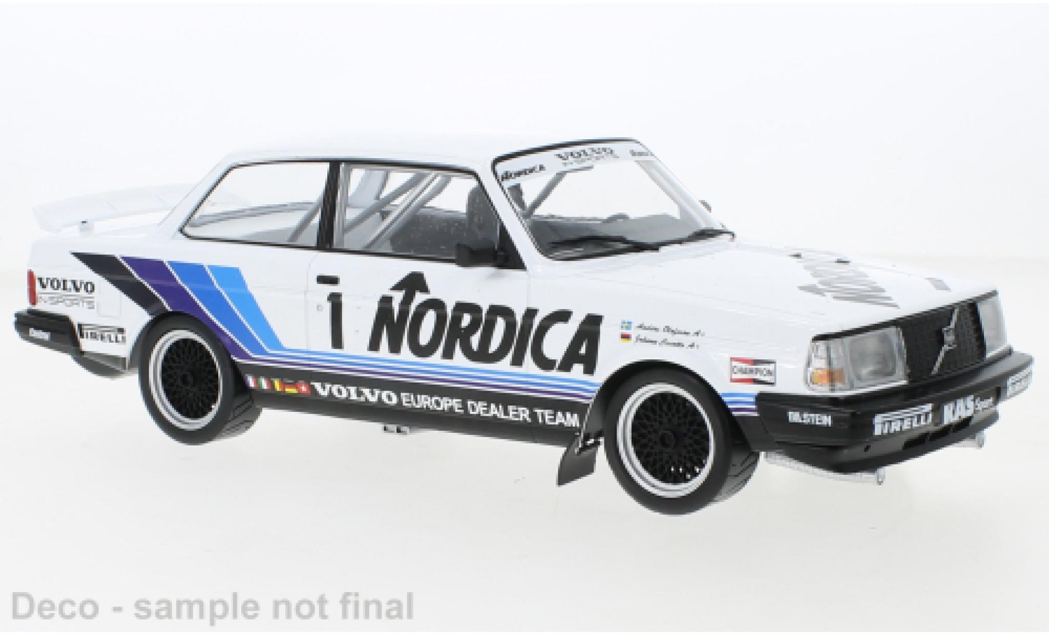 Volvo 240 1/18 IXO Turbo No.1 Europe Dealer Team Nordica ETCC Br&uuml;nn 1986 diecast model cars