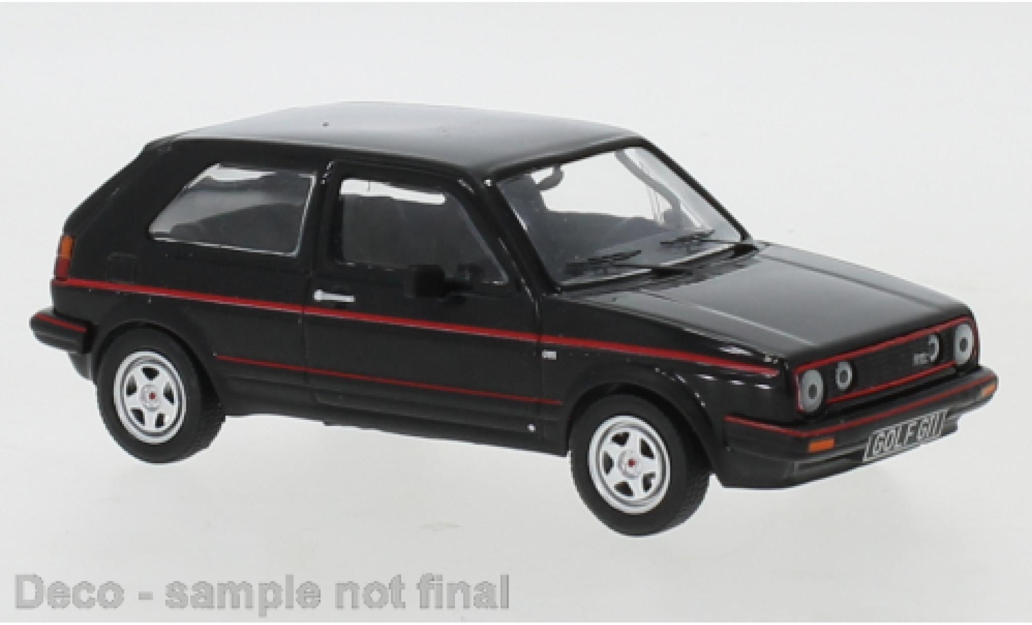 Volkswagen Golf 1/43 IXO II GTI metallise black/red 1984 diecast model cars
