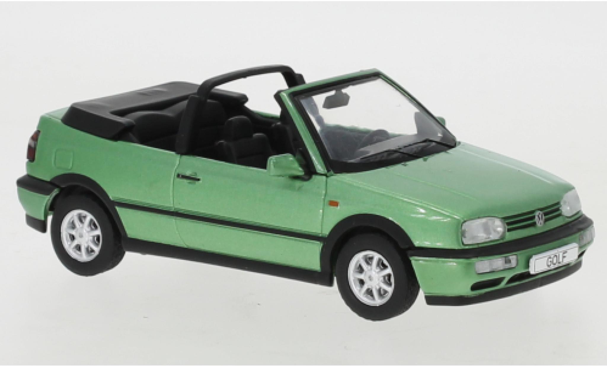 Volkswagen Golf 1/43 IXO III cabriolet metallise green 1993 diecast model cars